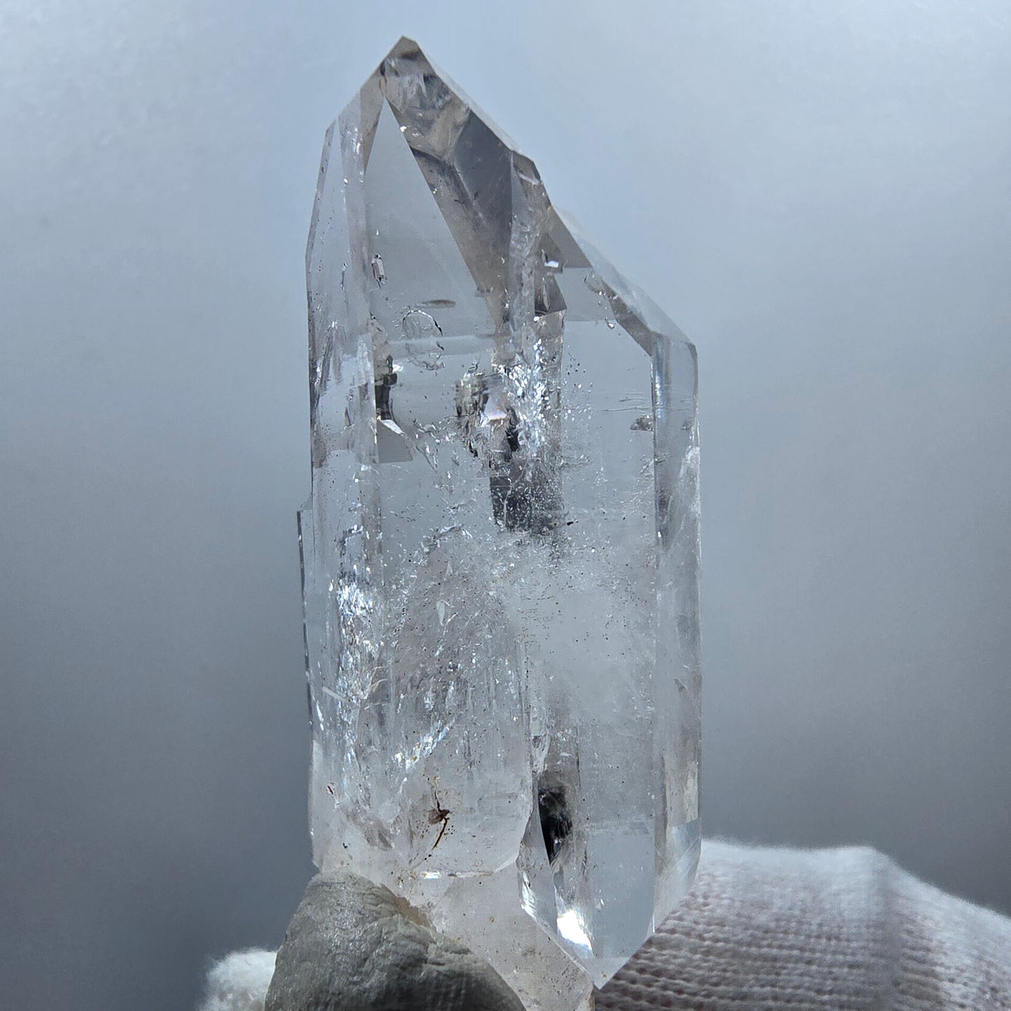Lemurian Phantom Smoky Quartz DT Scepter Stage Valentine Pocket Goboboseb Namibie 55*24*21mm