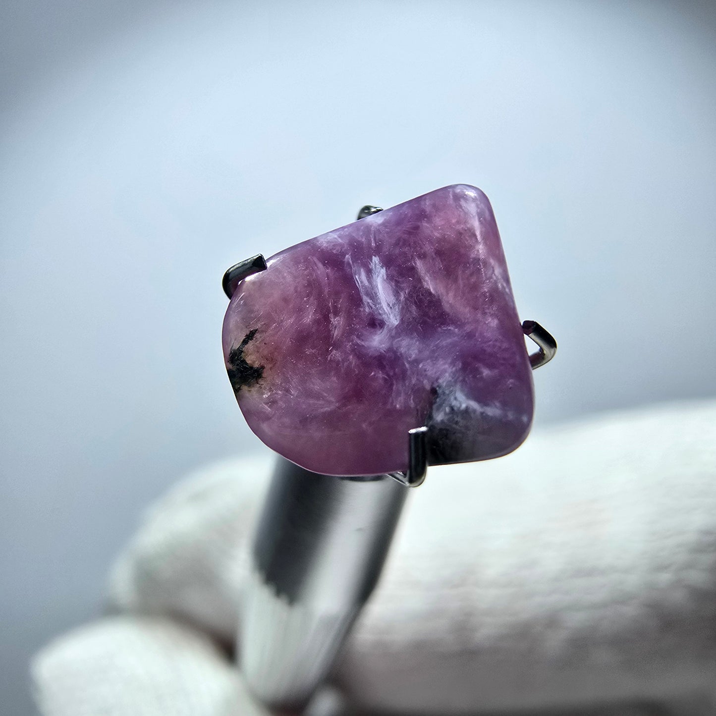 Rare Charoite crystal purple, polished Russia 9*9*3mm