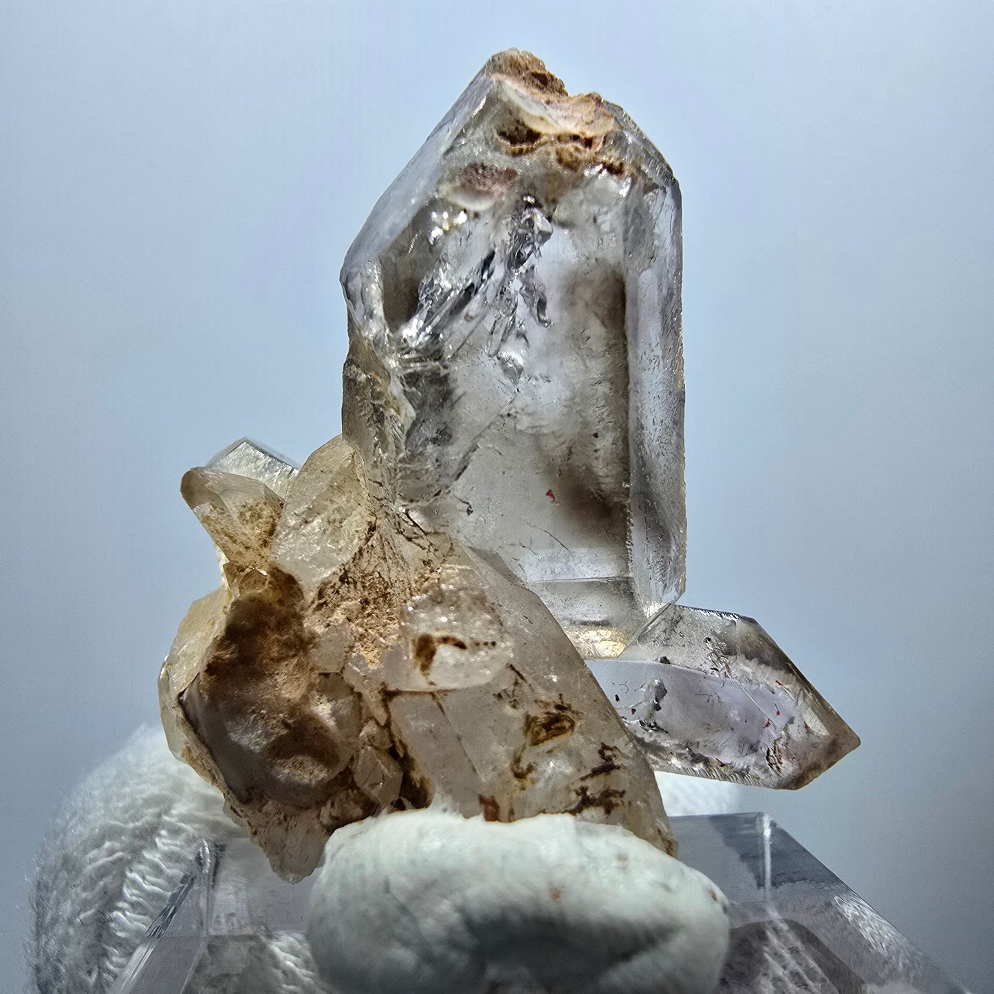 Amas de quartz fumé Harlequin Enhydro, 1x Bubble Goboboseb, Namibie 37 x 34 x 18 mm