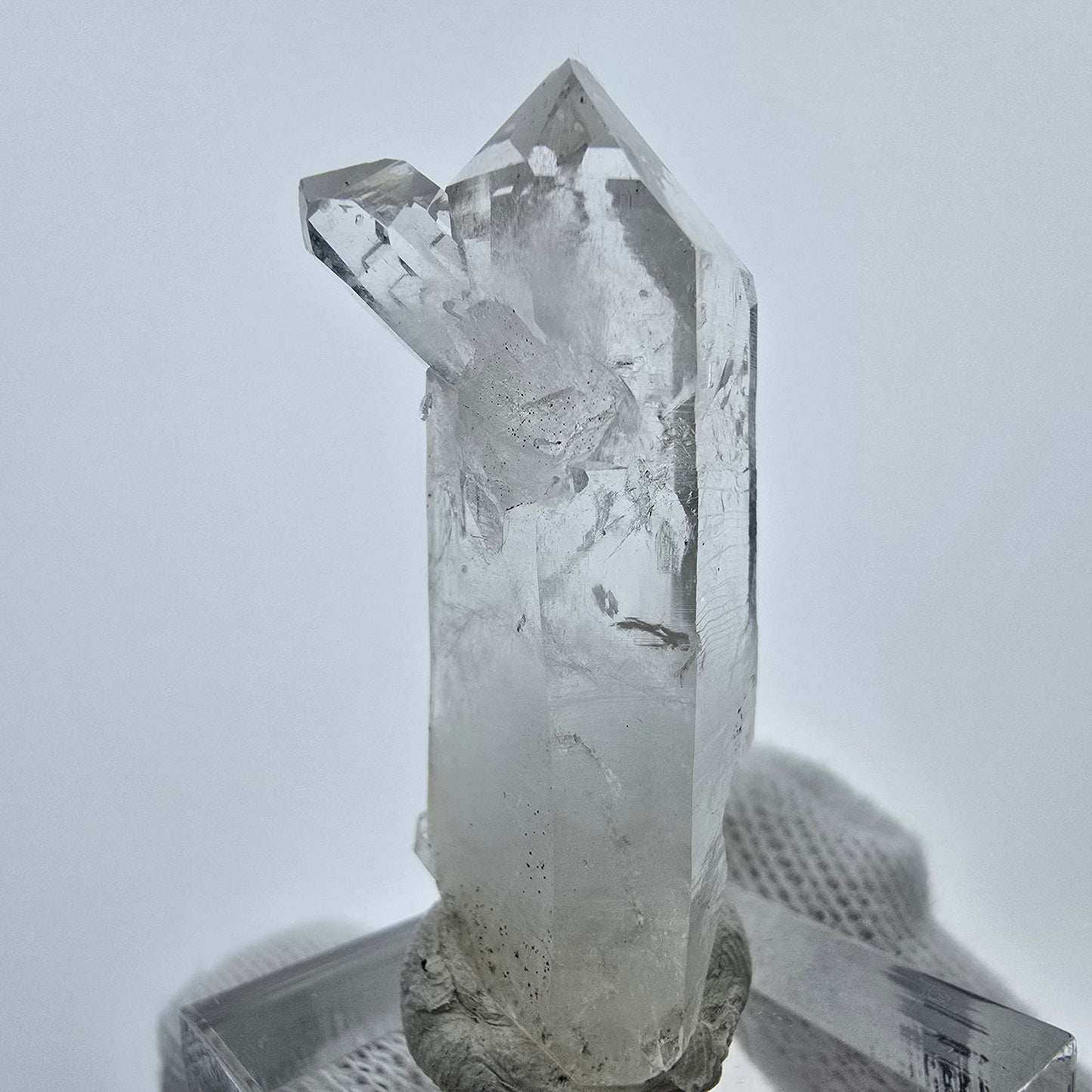 Enhydro Lemurian Phantom Quarz Spitzen Streep Mine Goboboseb, Namibia 42*19*15mm