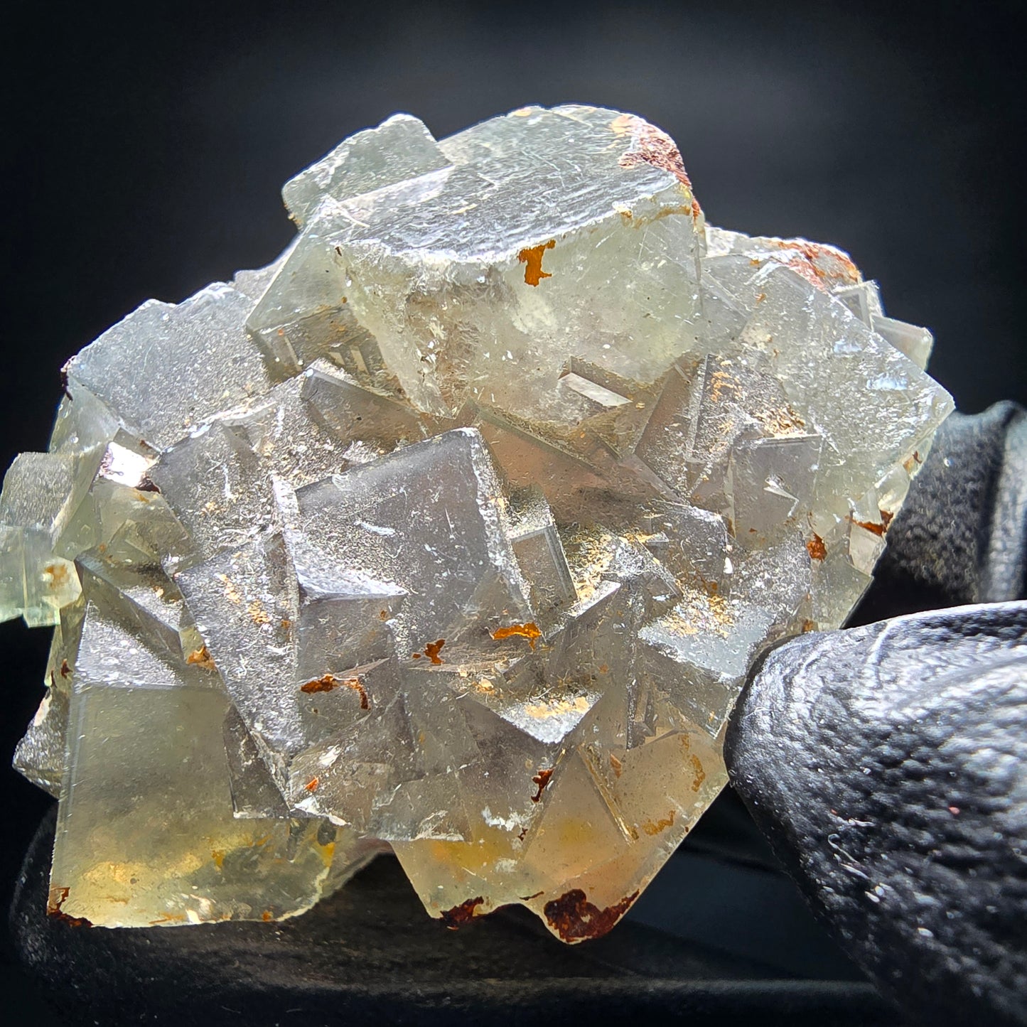 Cubes de fluorite très clairs niveau vert Okorusu, collection Namibie 50*38*19mm