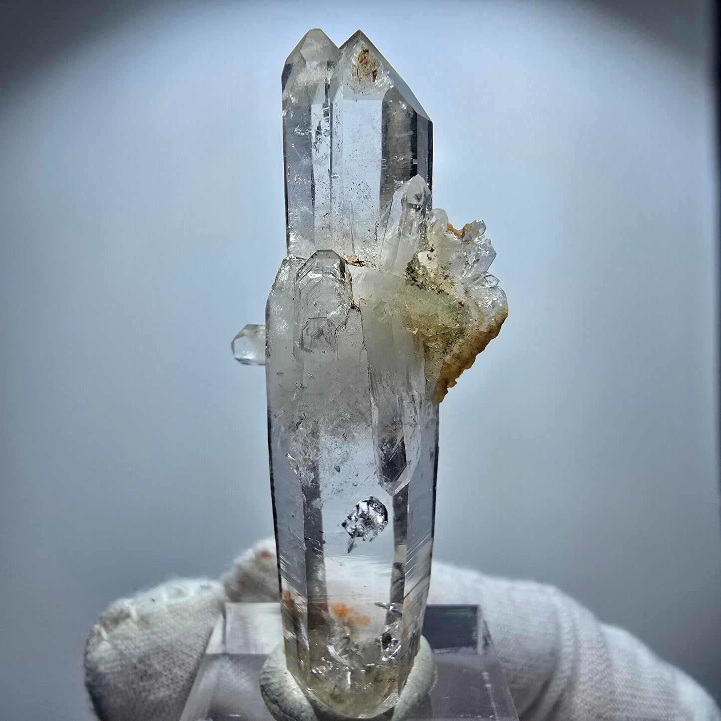 Enhydro Smoky Quartz Lemurian Scepter Valentine Pocket Goboboseb Namibia 58*26*16mm