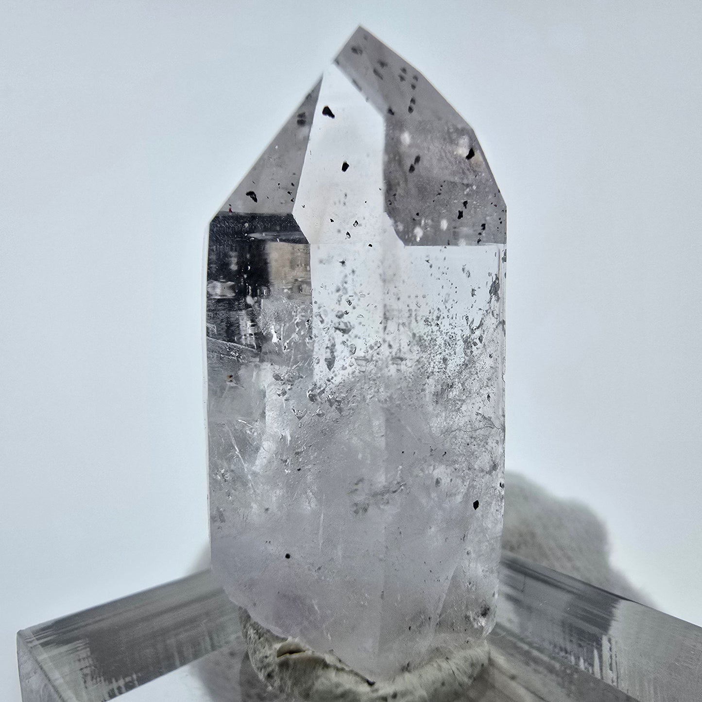 Cristal d'améthyste hématite fantôme Streep Mine, Goboboseb, Namibie 31 x 15 x 13 mm