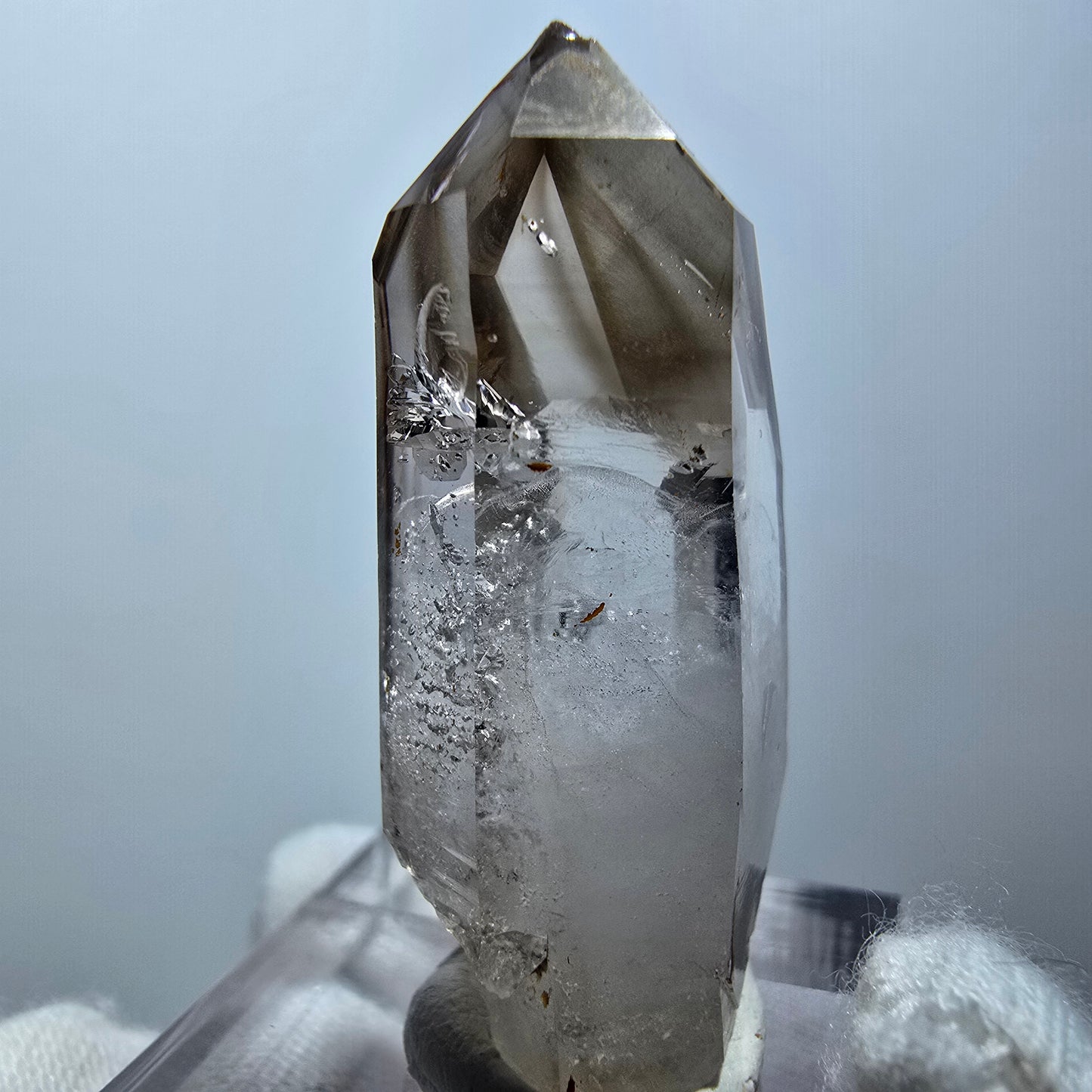Klarer Phantom Rauchquarz Zepter Kristall Goboboseb, Namibia 37*19*13mm