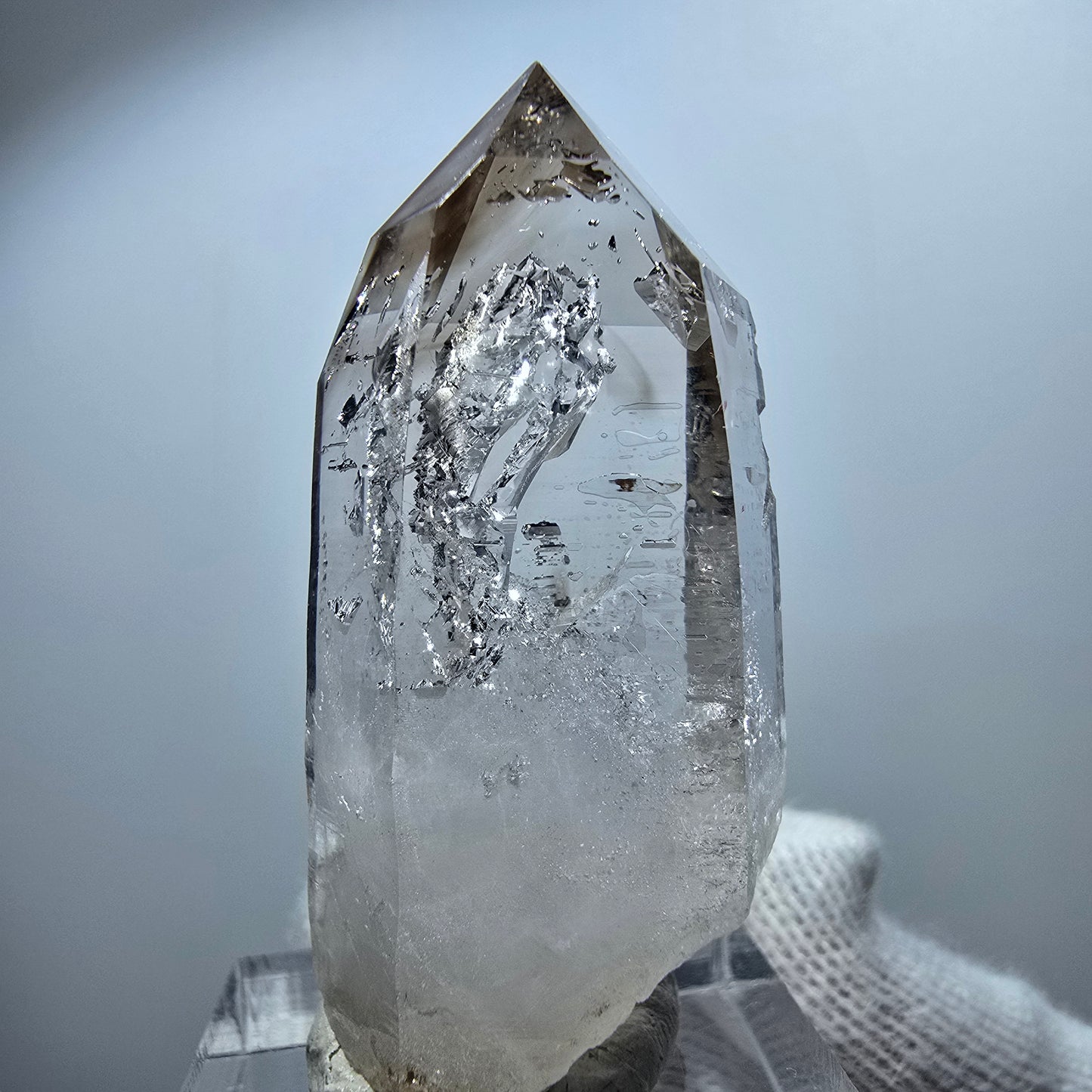 Clear Phantom Smoky Quartz Scepter Point Goboboseb, Namibia 45*22*14mm