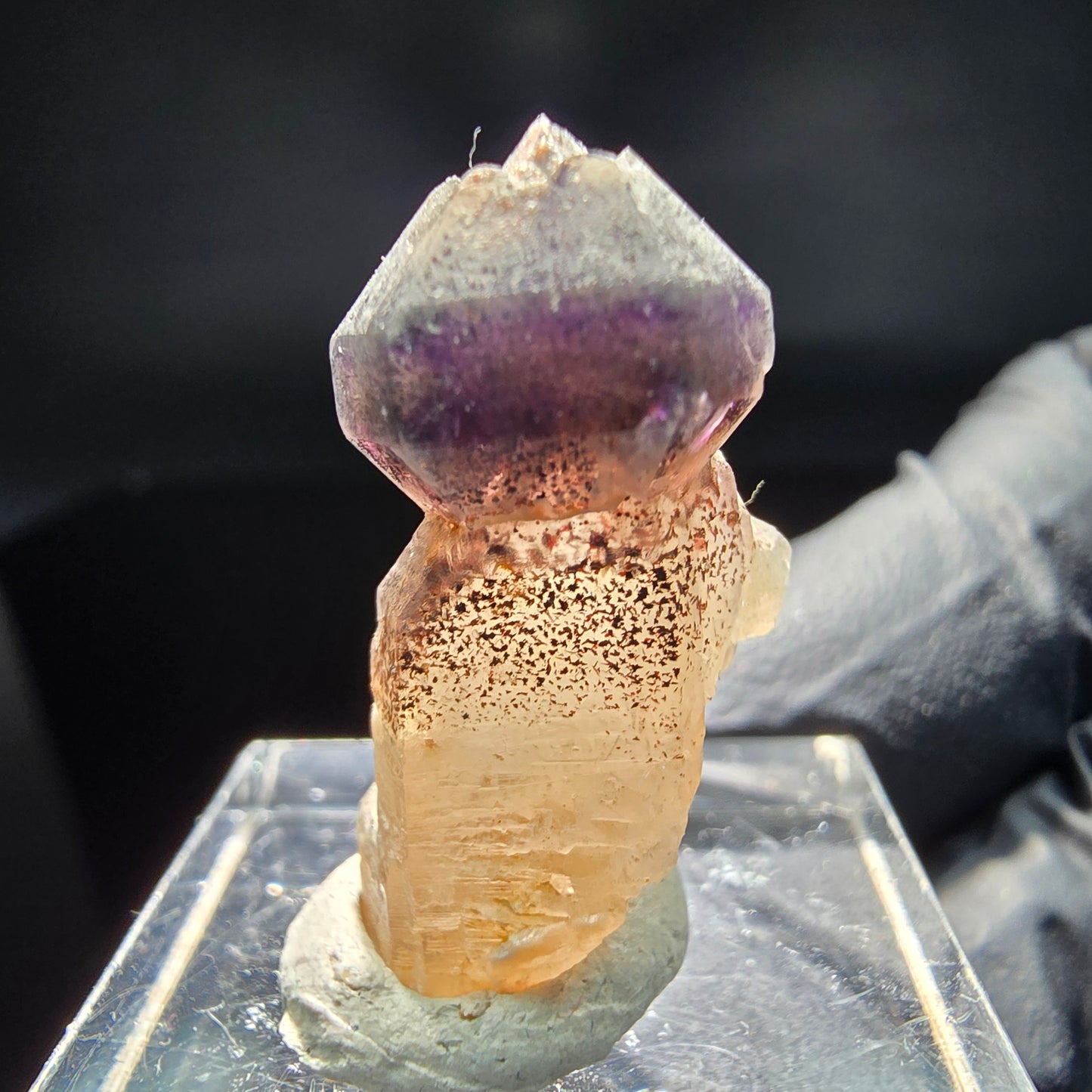 Schöne Phantom Amethyst Zepter Spitze Brandberg, Namibia 25*18*13mm Sammlung