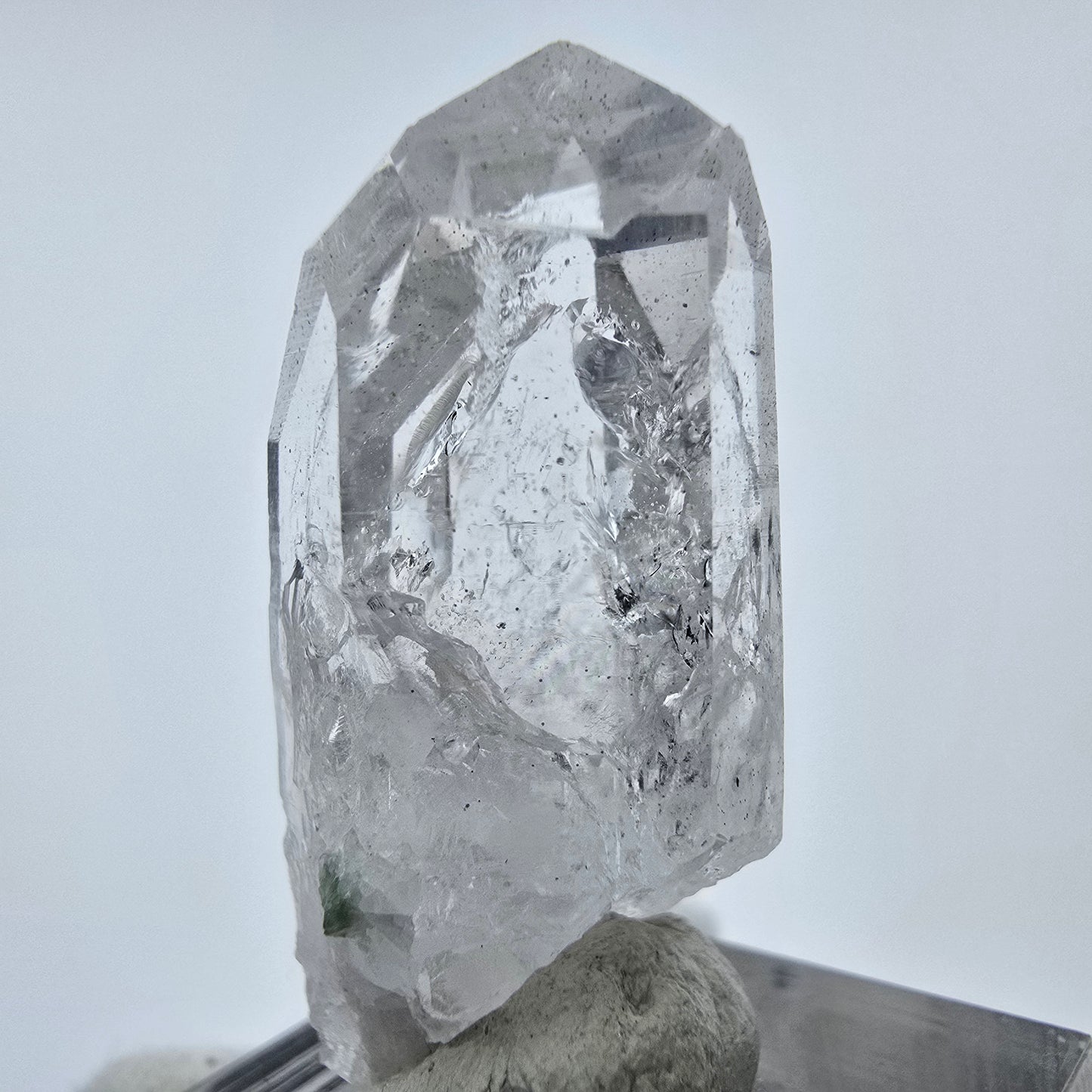 Klare Phantom Quarz Spitze Streep Mine, Goboboseb, Namibia 39*17*13mm