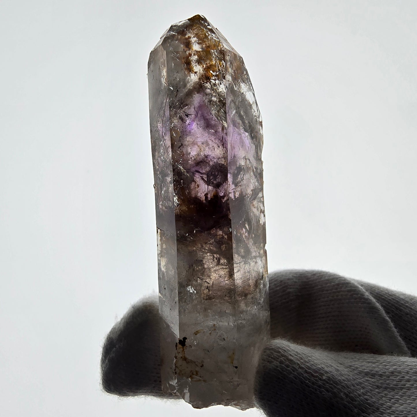 Améthyste fantôme Enhydro, 1x Bubble Streep Mine, Namibie 76*23*16mm