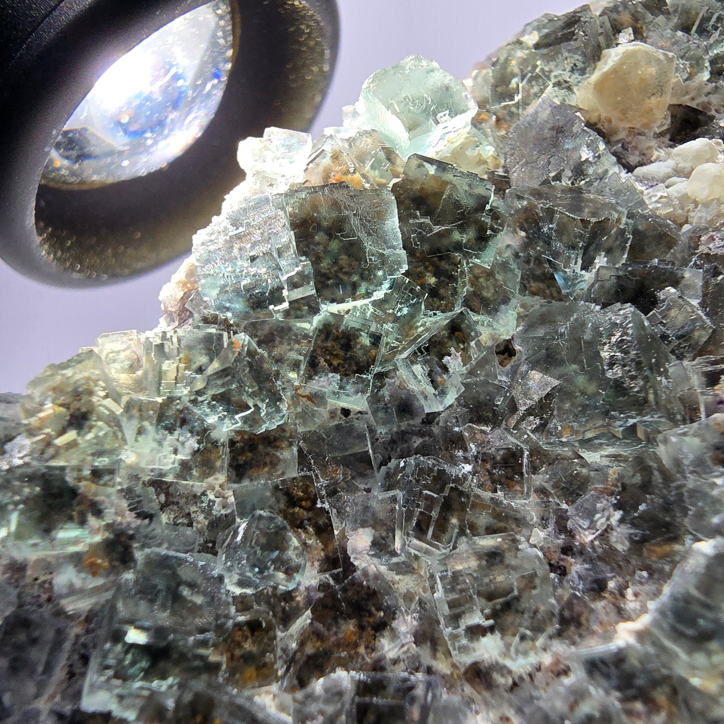 Große Phantom Fluorit Würfel, Quarz Stufe, doppelseitig grün Okorusu Namibia 110*53*36mm