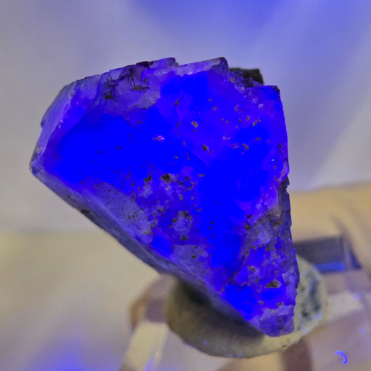Phantom Fluorit Würfel Stufe, parkettiert, zonal Okorusu, Namibia 28*27*23mm