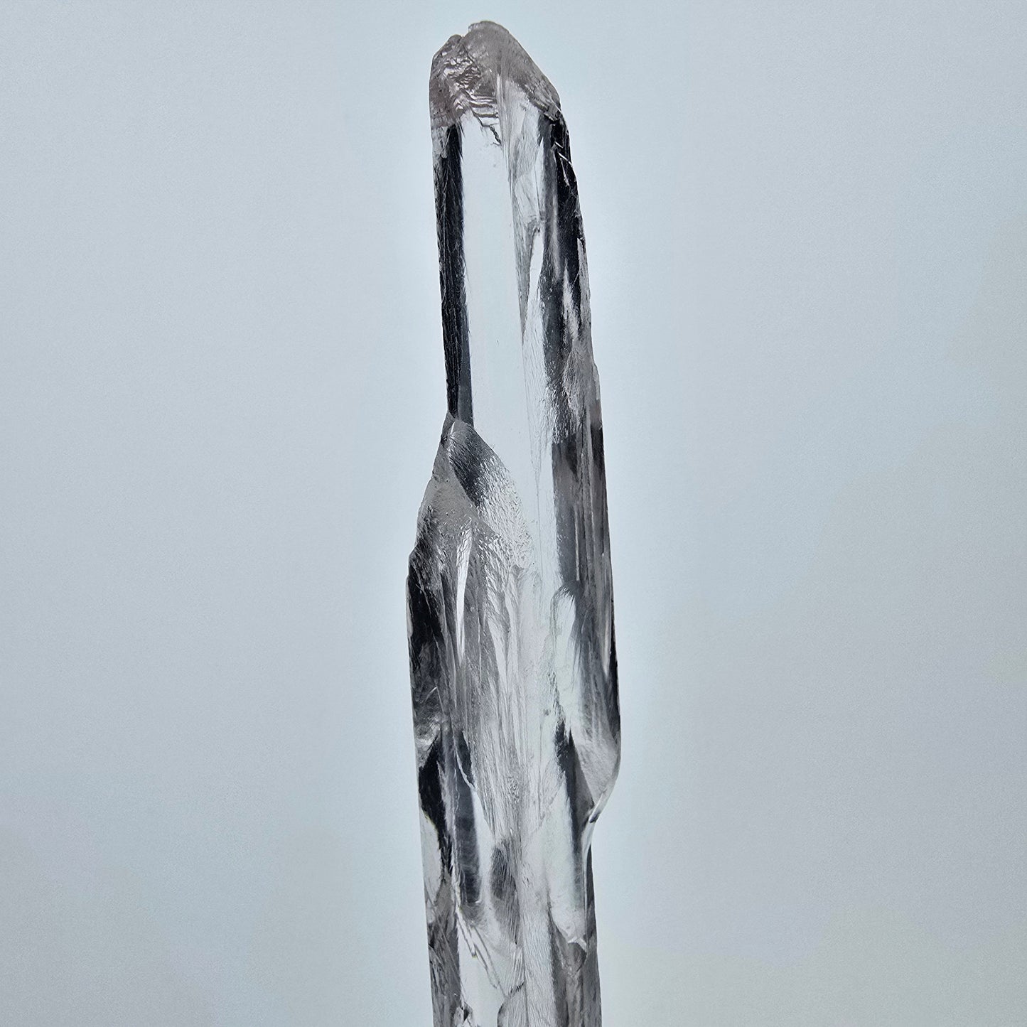 Seltener Kunzit X Spodumen Kristall weiß UV Mineral 91*10*7mm aus Brasilien