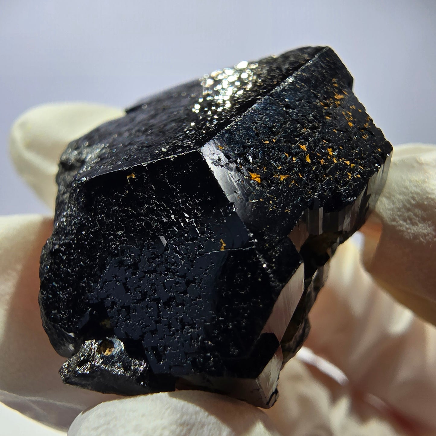Cristal de tourmaline Schorl étoilée rare, Erongo noir, Namibie, 30 x 25 x 20 mm