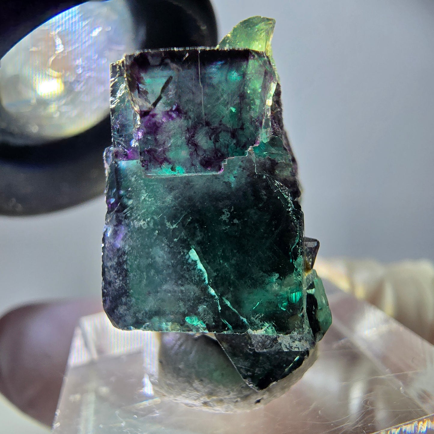 Rare Fluorite Cube Specimen, green purple Okorusu, Namibia 30*22*16mm
