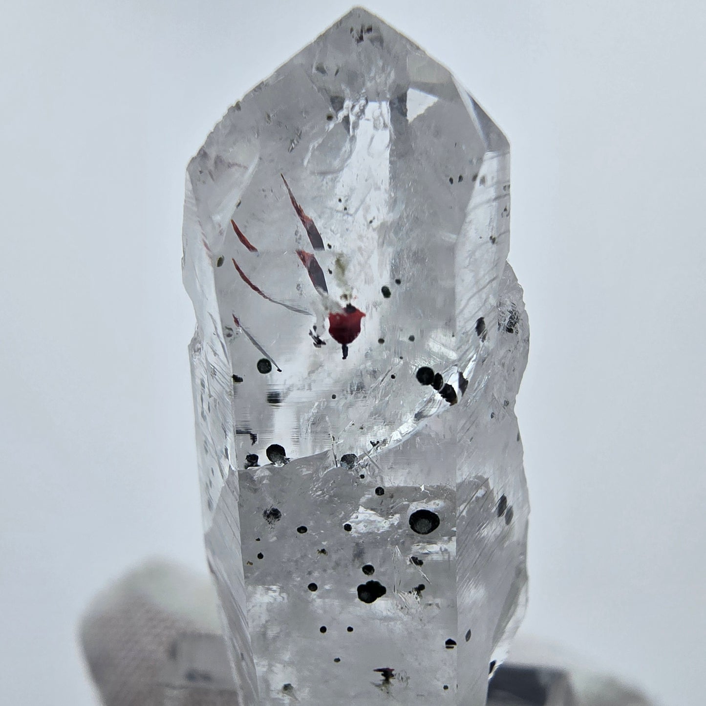 Harlekin Phantom Quarz Kristall Streep Mine Goboboseb Namibia 41*16*12mm