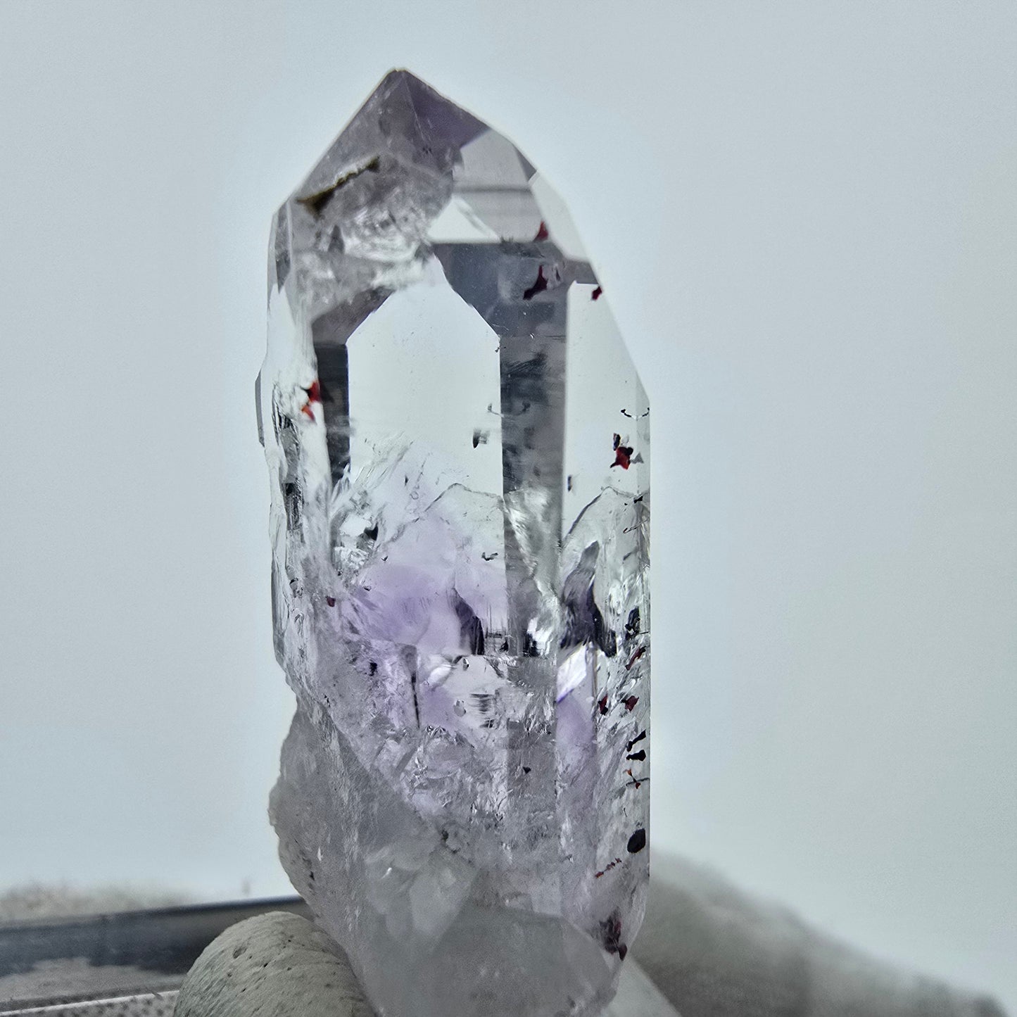 Klarer Harlekin Phantom Amethyst Streep Mine Goboboseb Namibia 36*16*10mm