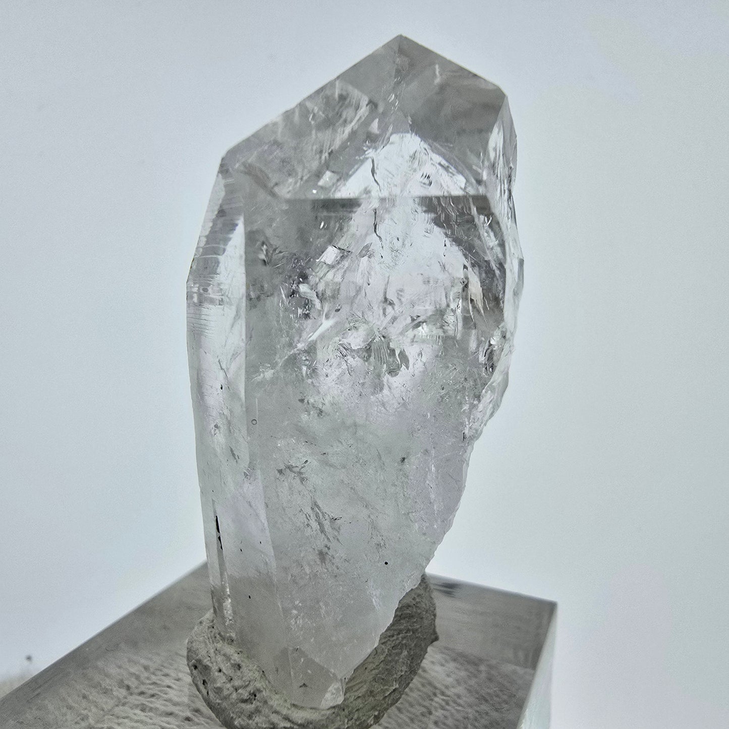 Klarer Phantom Hämatit Quarz Kristall Streep Mine, Goboboseb, Namibia 40*25*19mm