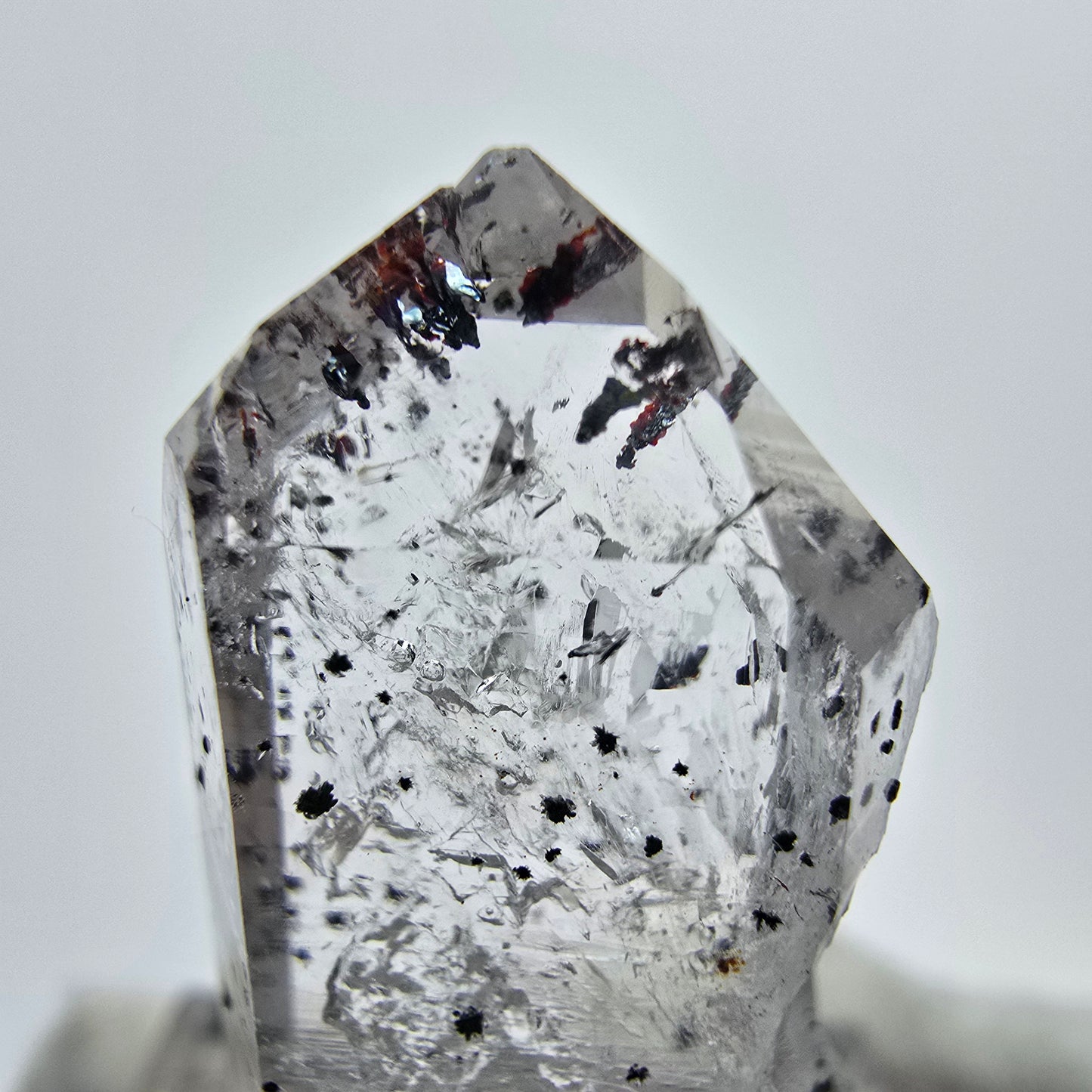 Harlekin Phantom Quarz Kristall Streep Mine Goboboseb Namibia 34*12*11mm