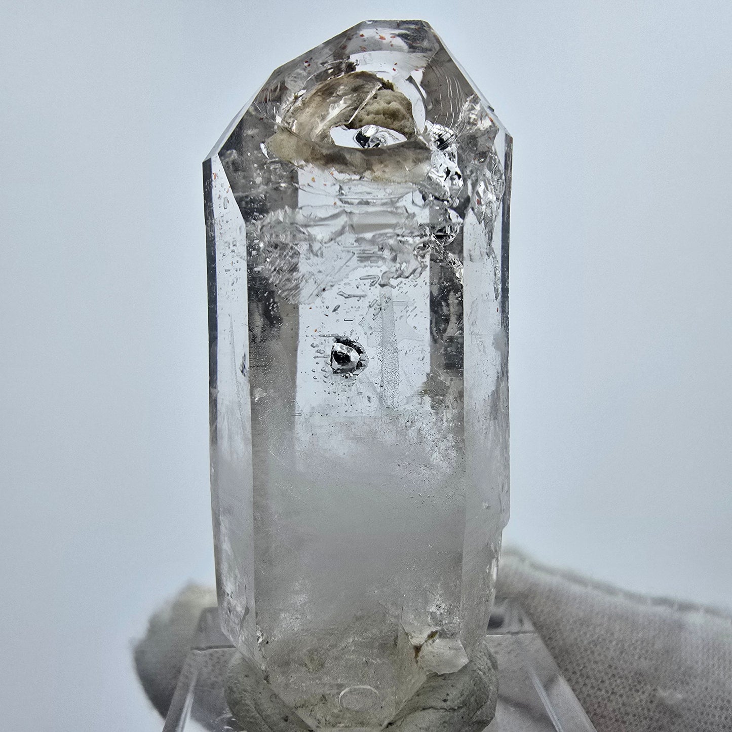 Enhydro Halekin Phantom Rauchquarz Fenster 2x Blase Goboboseb Namibia 51*20*16mm