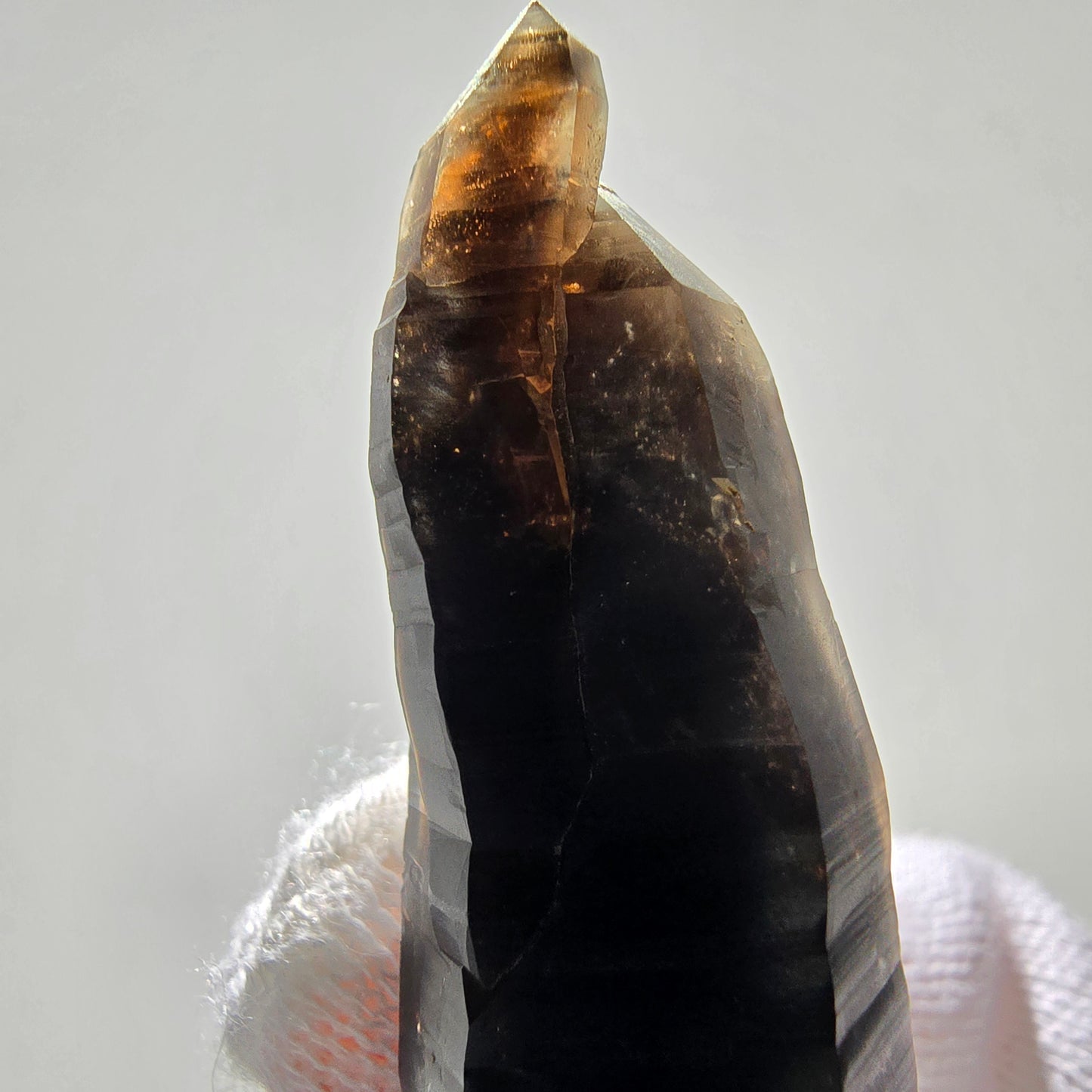 Skeleton Phantom Smoky Quartz DT Scepter Valentine Pocket, Namibia 59*18*15mm