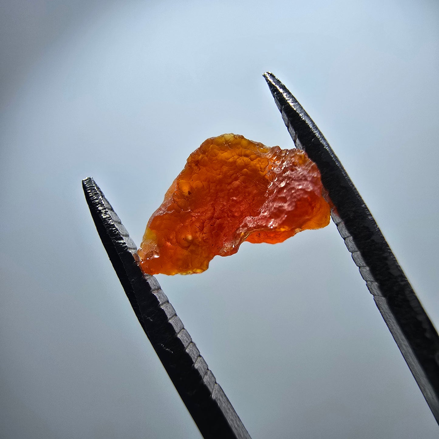 Seltener Feueropal Kristall, rot orange Mexiko 9*6*7mm
