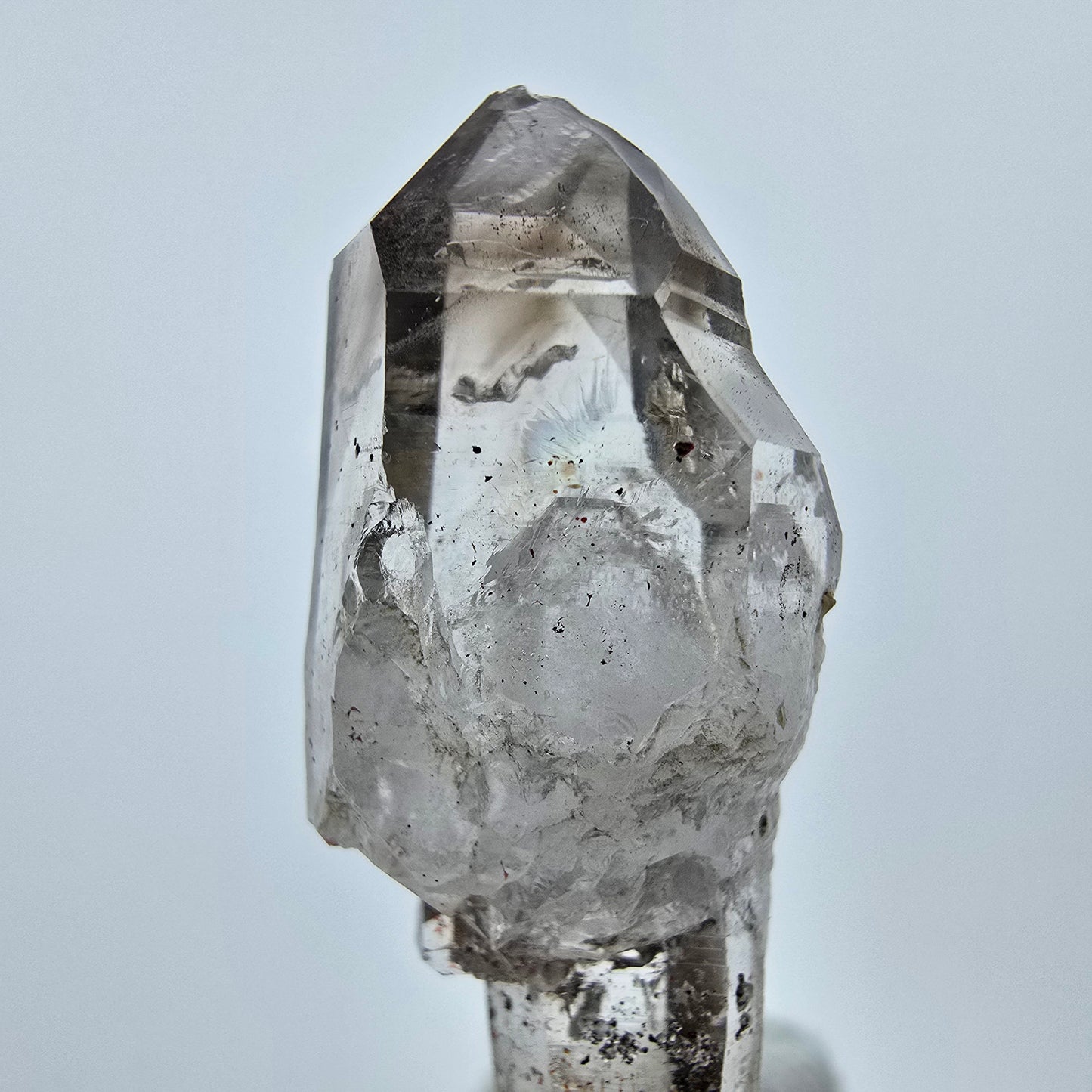 Klarer Phantom Rauchquarz DT Zepter Kristall Goboboseb, Namibia 48*16*14mm