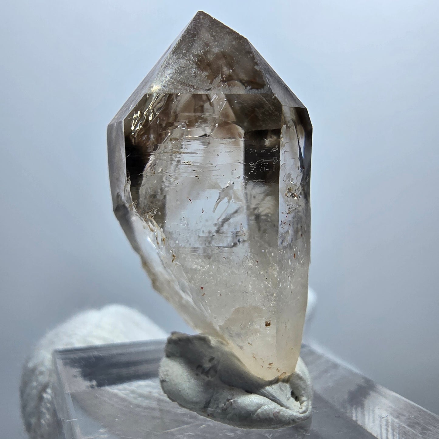 Enhydro Phantom Smoky Quartz Scepter, 2x Bubble Goboboseb, Namibia 34*18*16mm