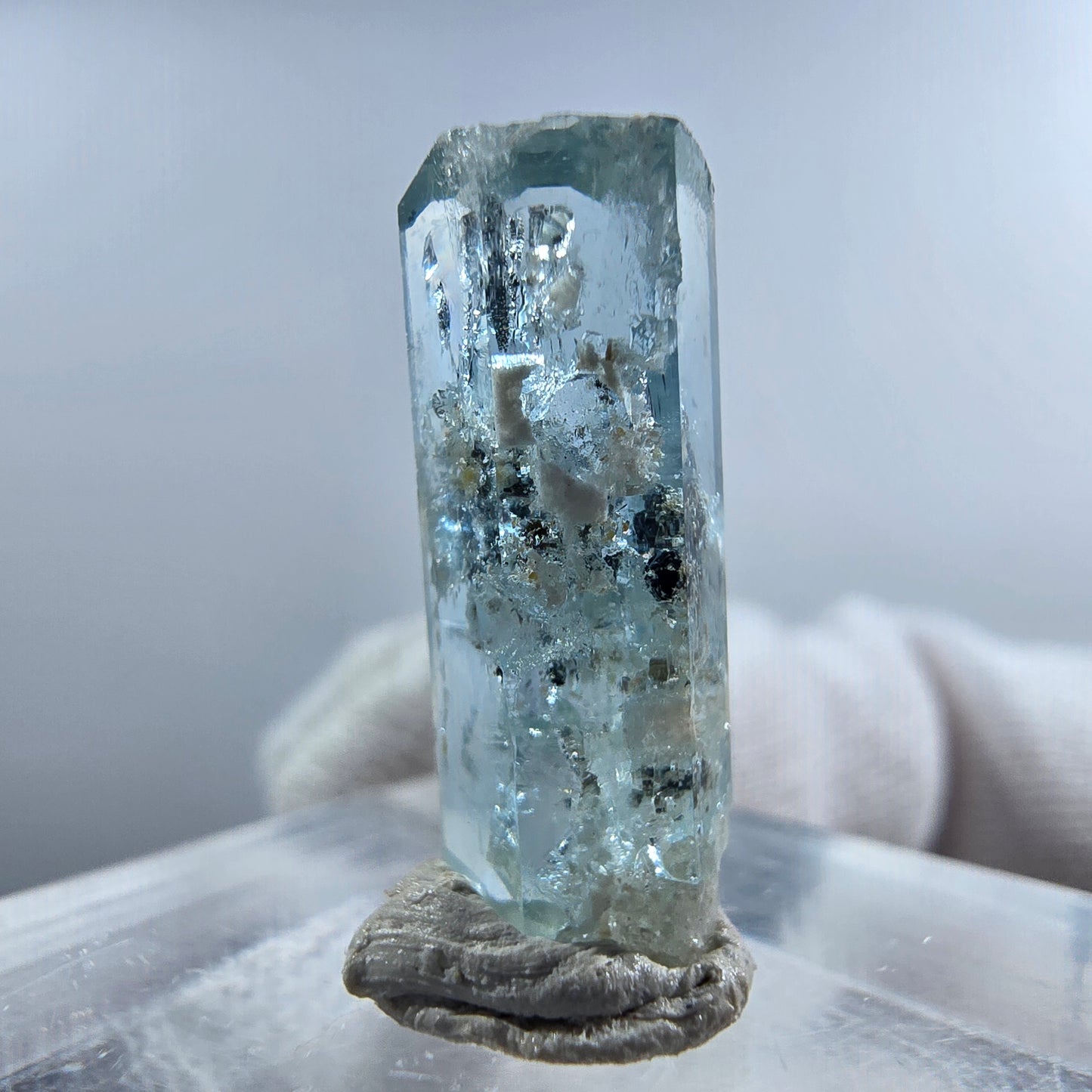 Aigue-marine Setlene, tourmaline Schörl stade Erongo, Namibie 19*7*7mm
