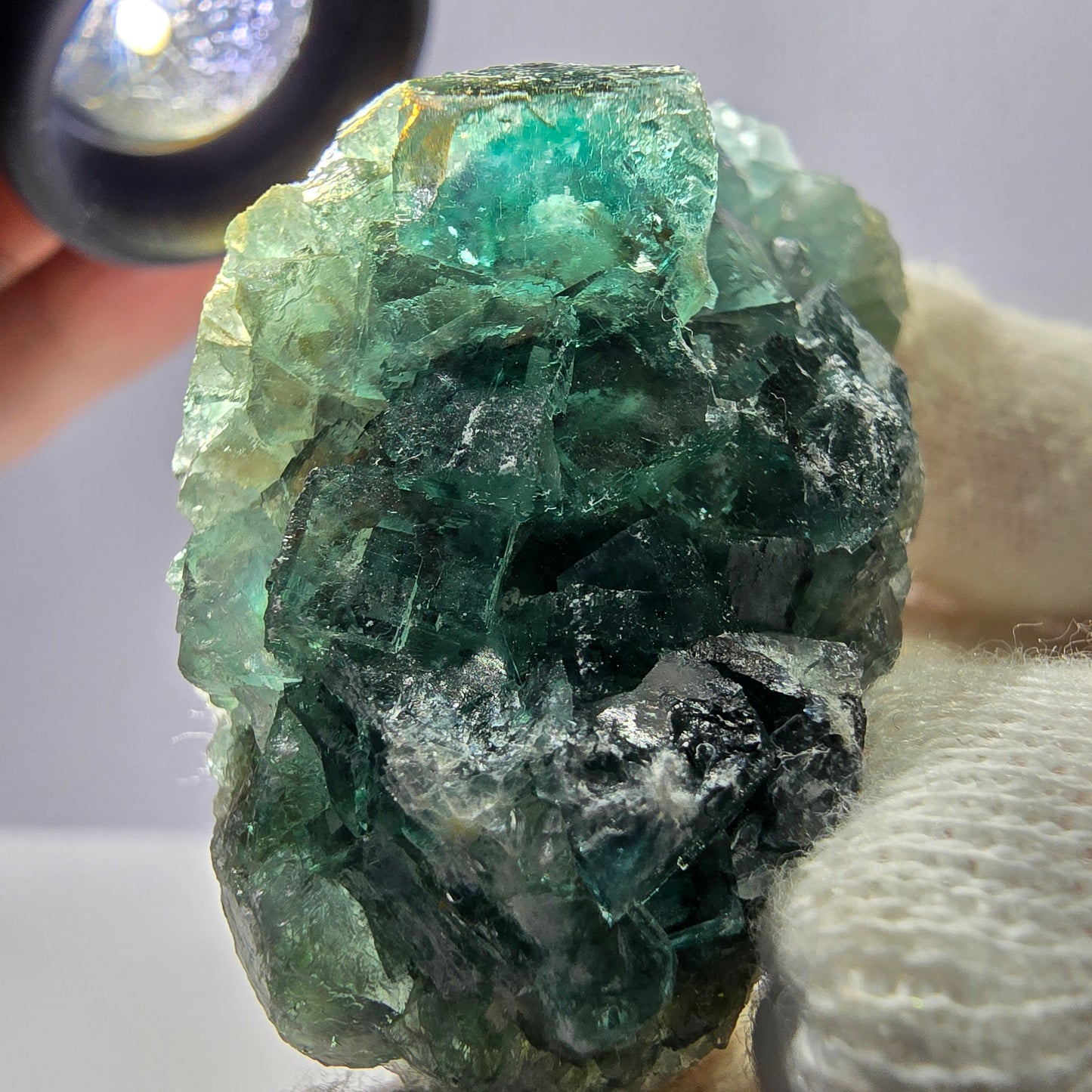Rare Phantom Fluorite Cube Specimen, green Okorusu Namibia 49*29*16mm