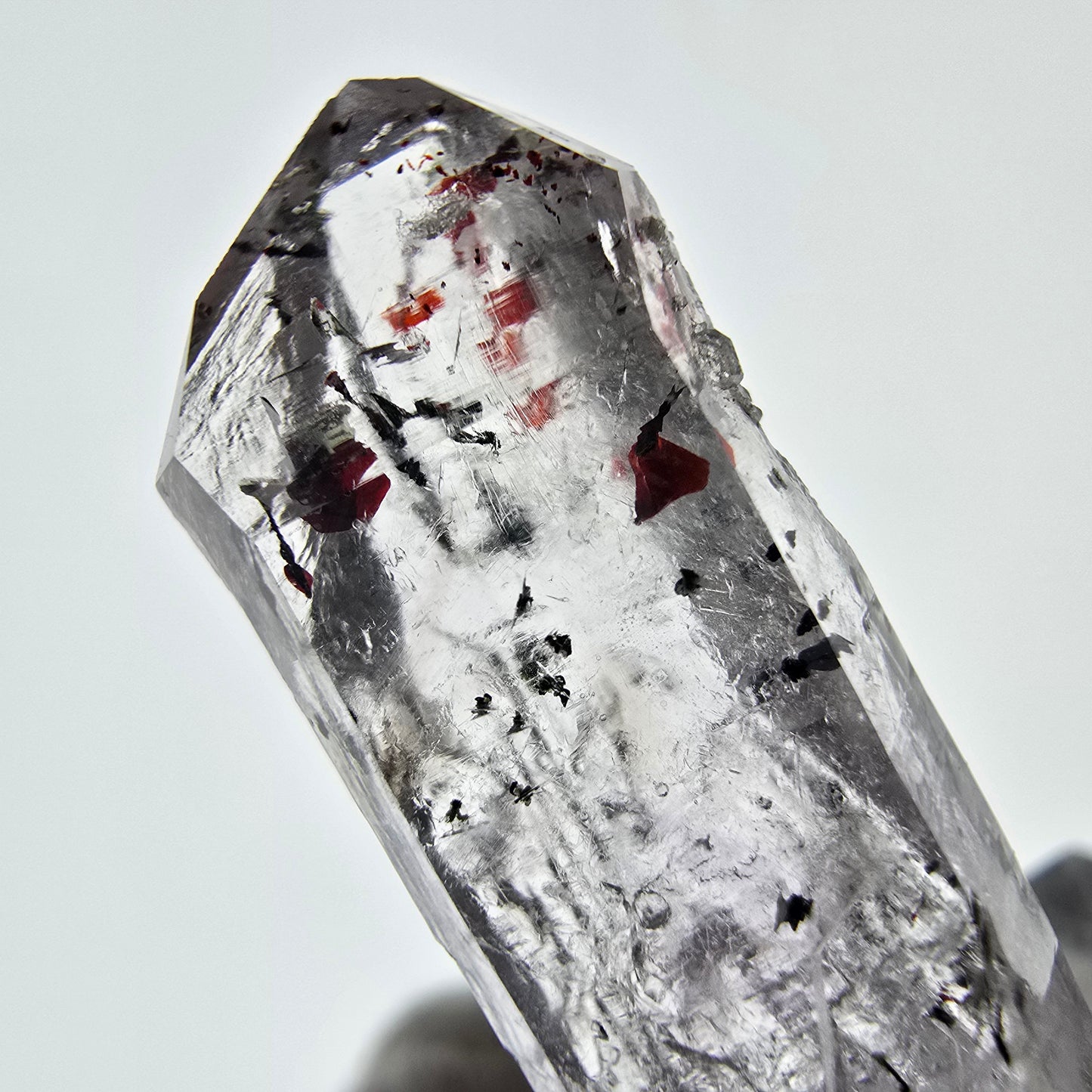 Mine d'améthyste Harlequin Phantom Point Streep, Goboboseb, Namibie, 31 x 11 x 9 mm