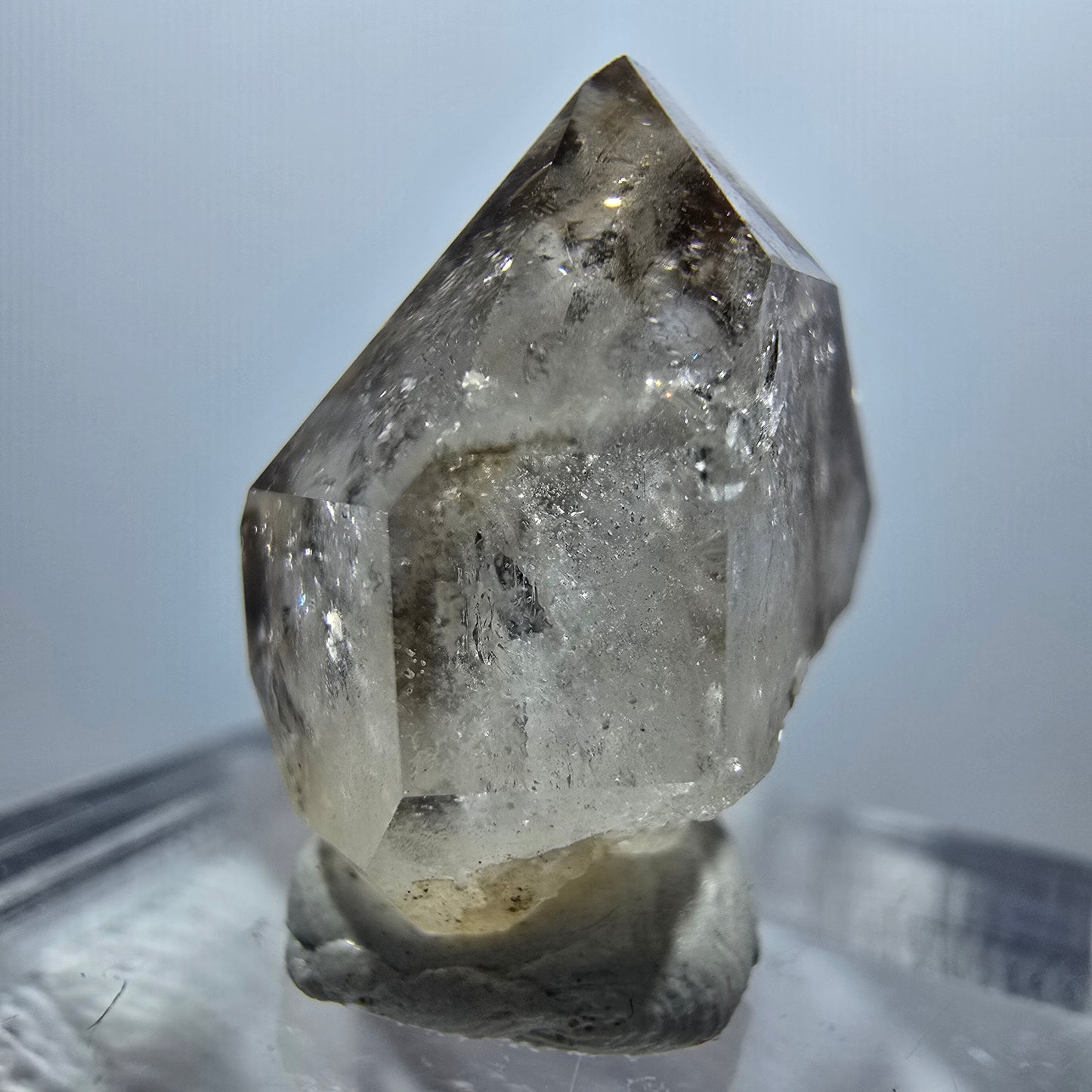 Enhydro Phantom Smoky Quartz Scepter, 1x Bubble Goboboseb, Namibia 17*17*11mm