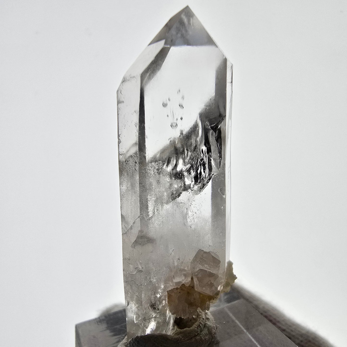Phantom Smoky Quartz DT Scepter Valentine Pocket Gobo. Namibia 47*17*19mm