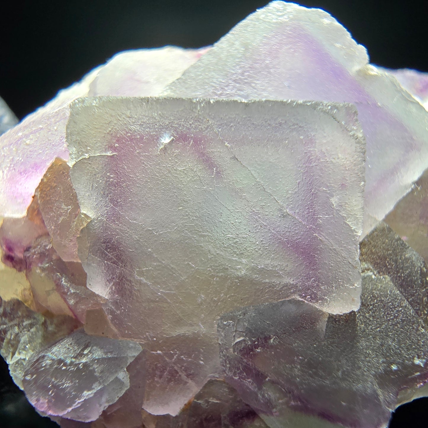 Phantom Fluorite Cube Tier Vert Violet Omehane, Namibie 45*30*18mm Collection