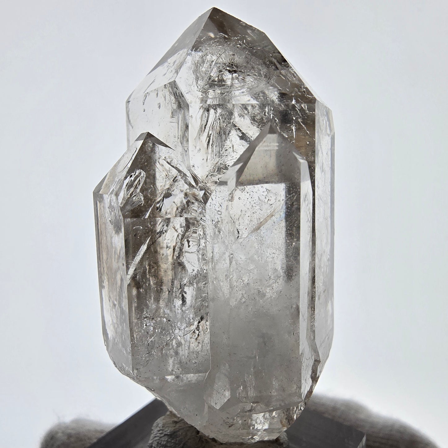 Skeleton Phantom Smoky Quartz DT Scepter Valentine Pocket, Namibia 55*25*25mm