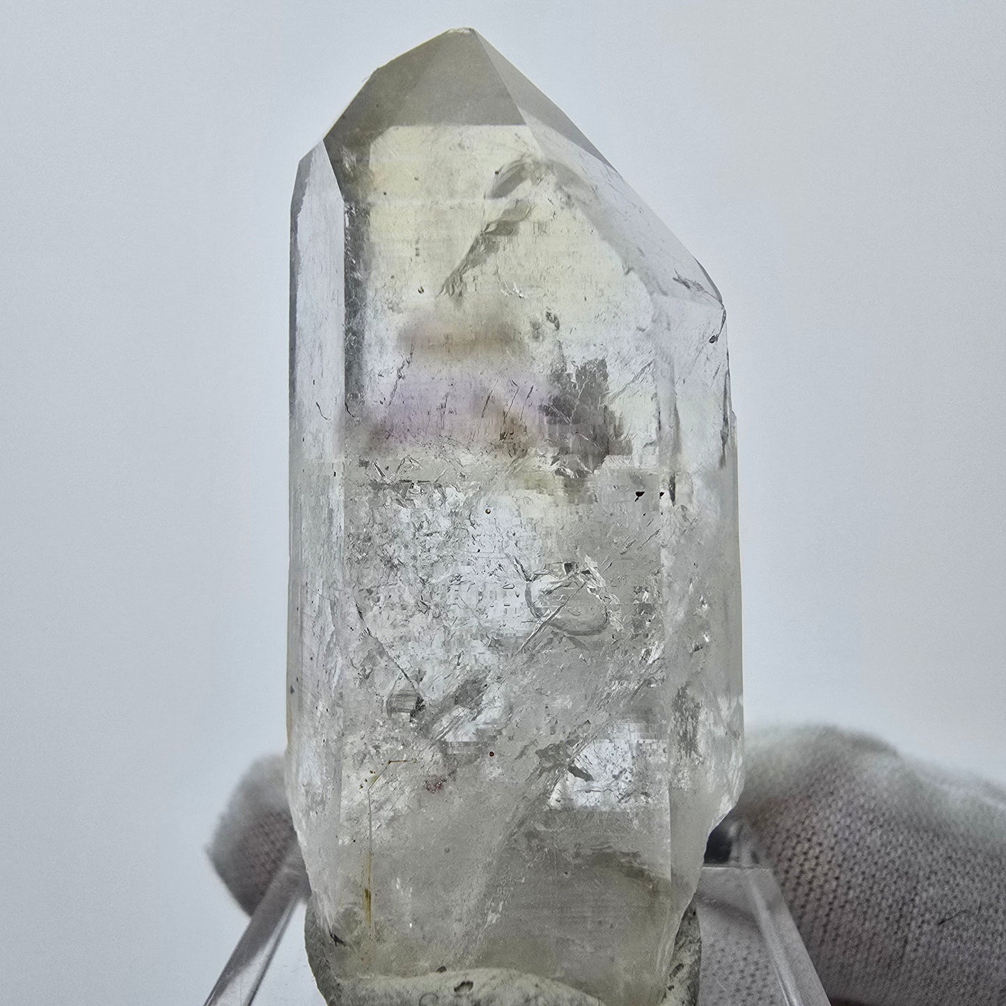 Enhydro Phantom Amethyst, 2x Blase Streep Mine Goboboseb Namibia 47*22*14mm