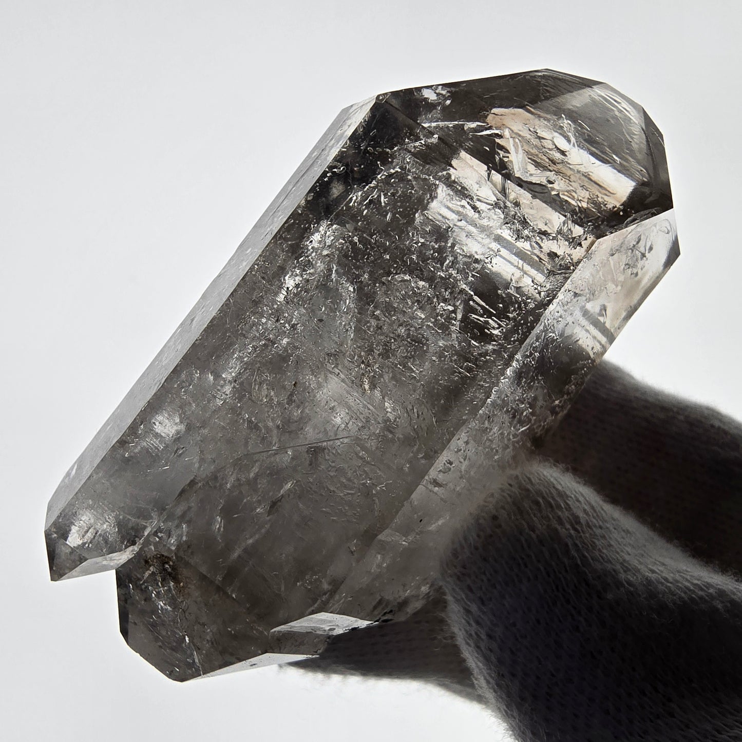 Enhydro Skeleton Smoky Quartz DT Scepter, 1x Bubble Valentine Pocket, Namibia 65*30*28mm