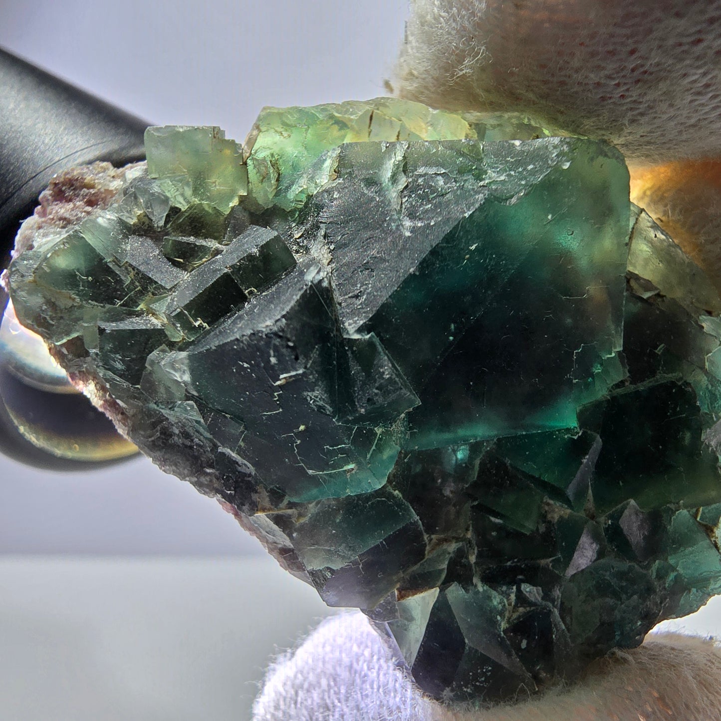 Rare Phantom Fluorite Cube Specimen, green Okorusu Namibia 52*33*18mm