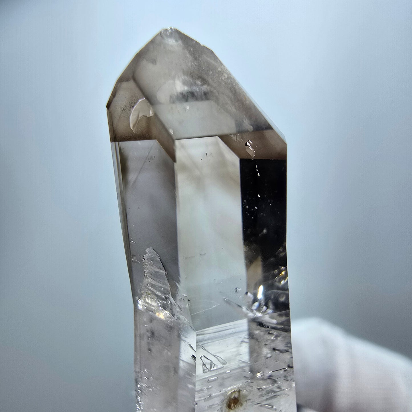 Klarer Phantom Rauchquarz Zepter Kristall Goboboseb, Namibia 38*14*12mm