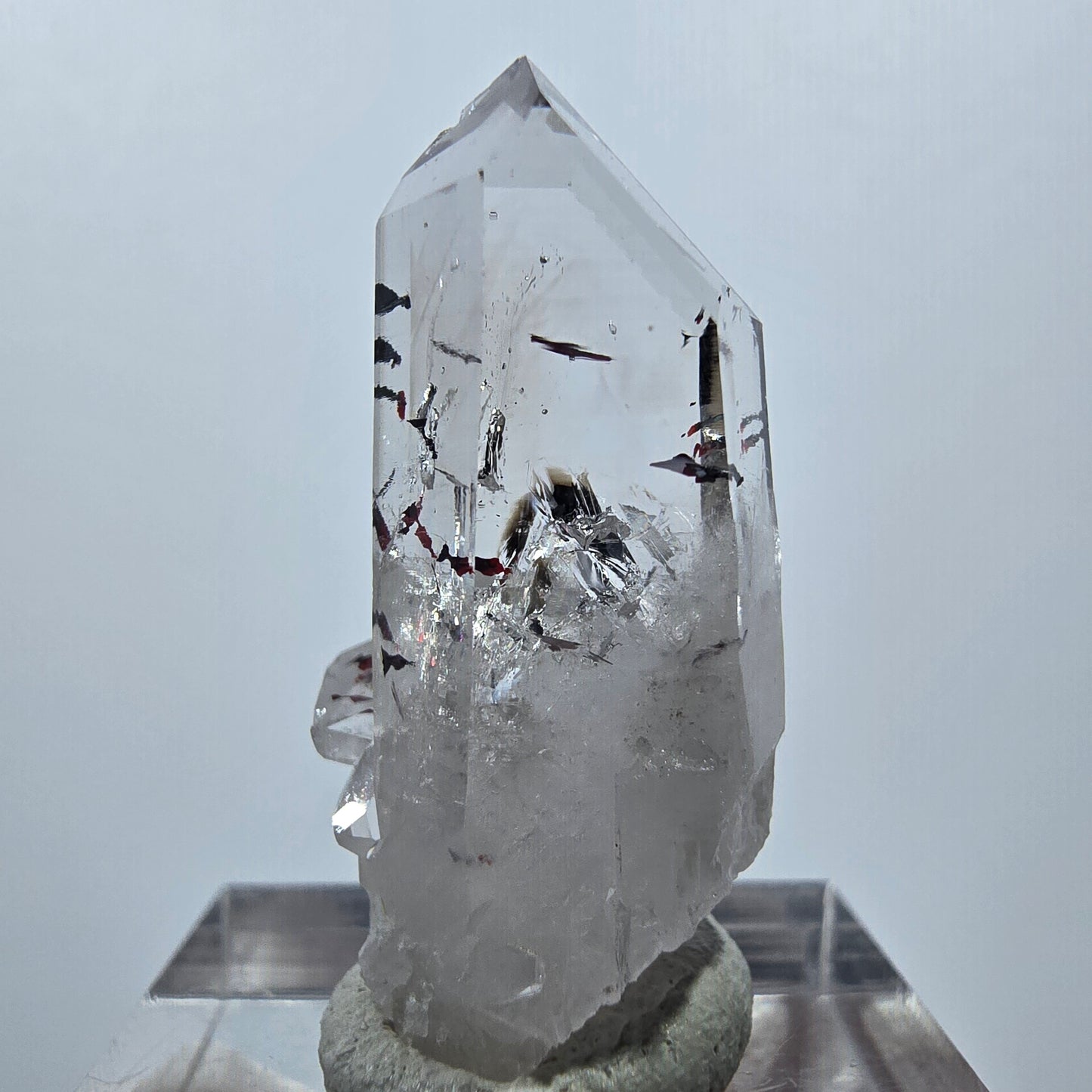 Quartz Harlequin clair, mine Prehnite Point Streep, Goboboseb, Namibie, 32 x 21 x 15