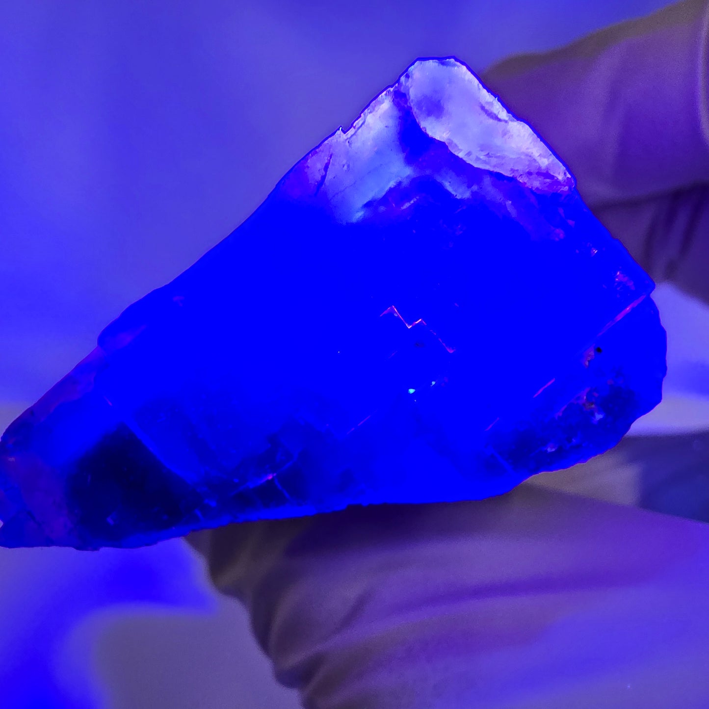 Seltene Fluorit Würfel Stufe, grün lila Okorusu, Namibia 37*34*21mm