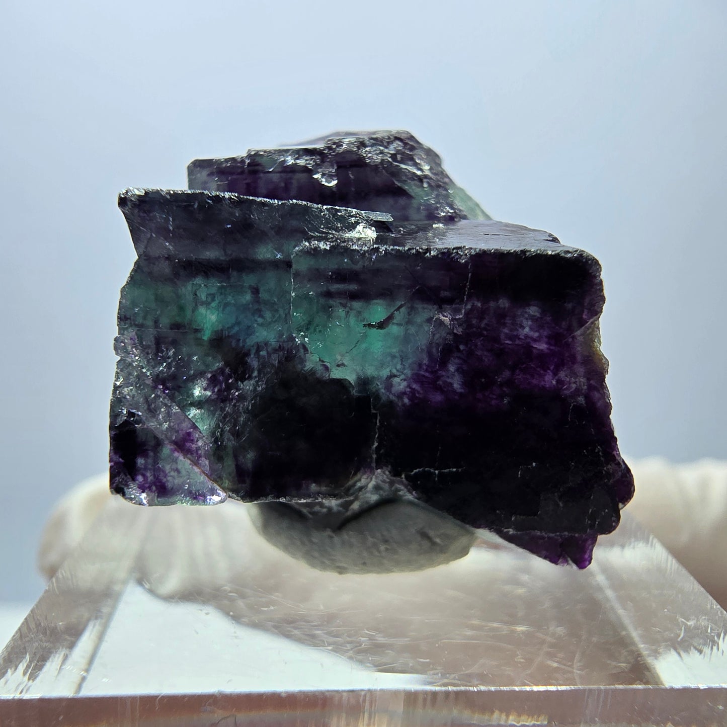 Rare Fluorite Cube Specimen, green purple Okorusu, Namibia 30*18*16mm