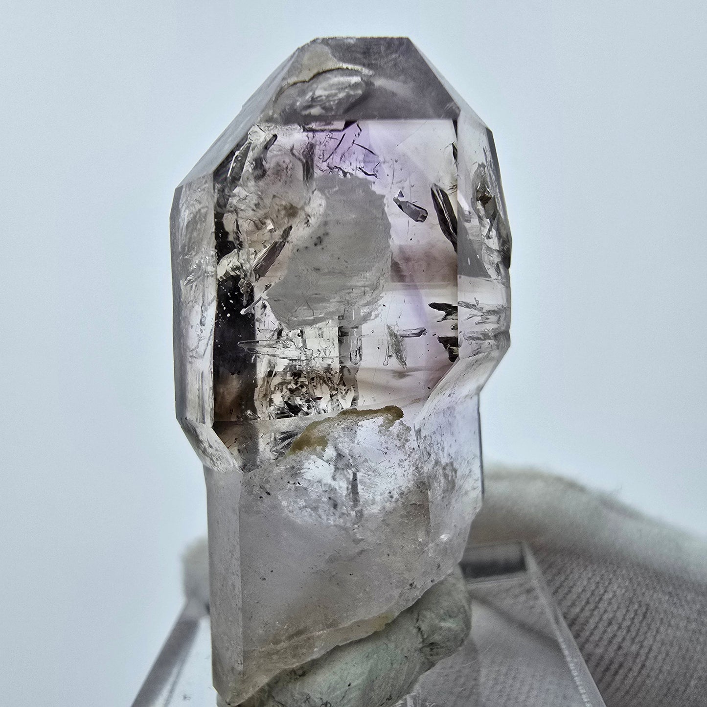 Sceptre d'améthyste fantôme Enhydro 2x Bubble Goboboseb, Namibie 38*20*16mm Collection