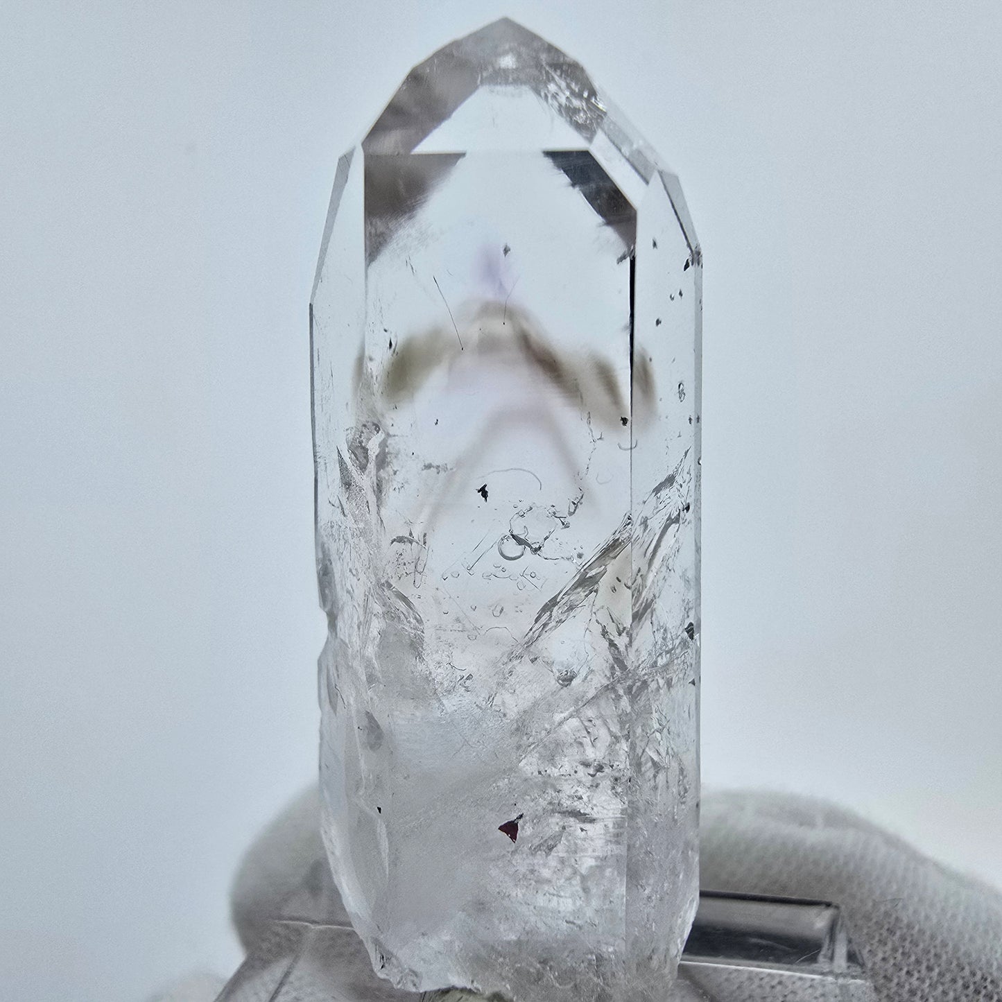Enhydro Phantom Hämatit Amethyst Streep Mine, Goboboseb, Namibia 41*17*10mm