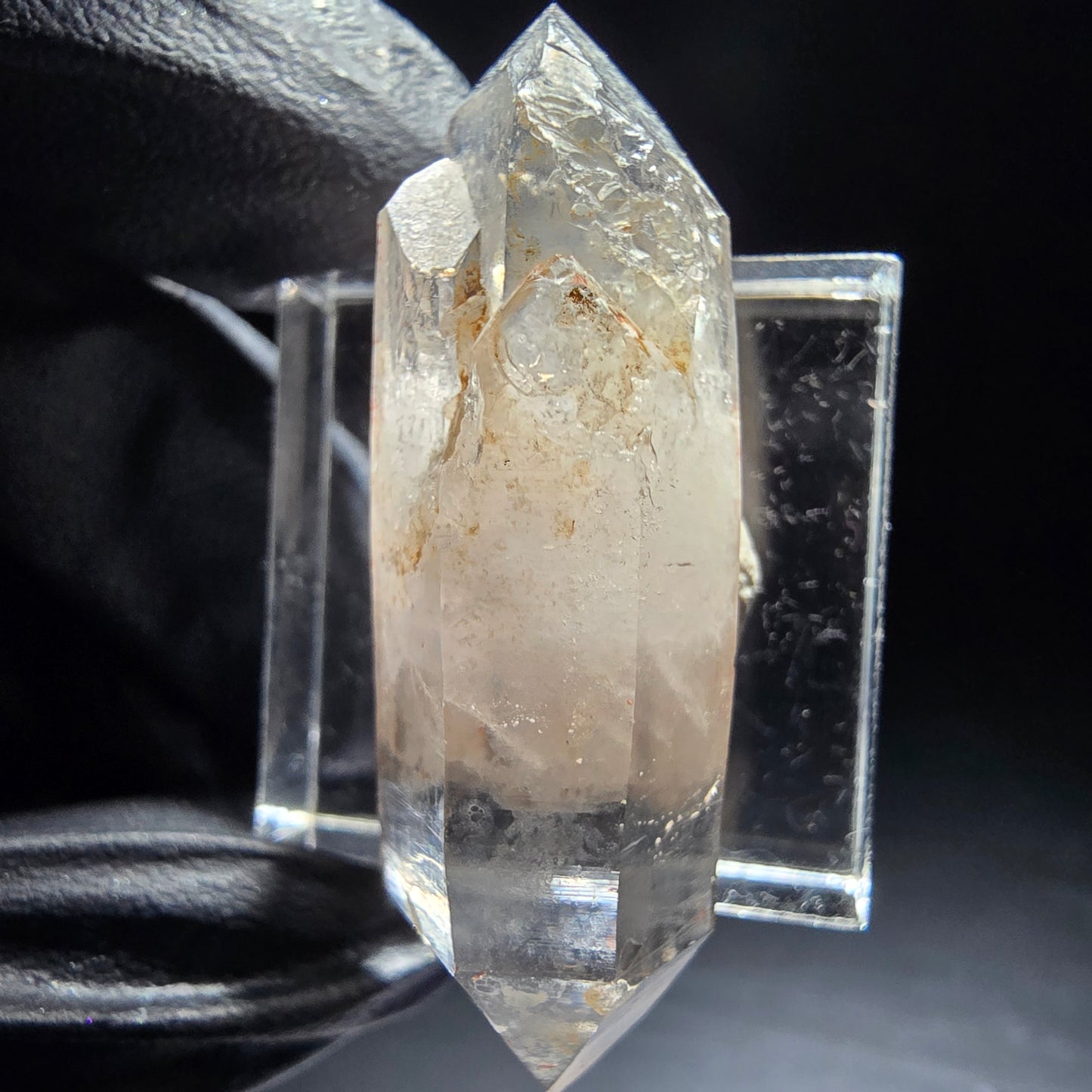 Phantom Rauchquarz Doppelender Eisen Stufe Goboboseb, Namibia 46*14*12mm