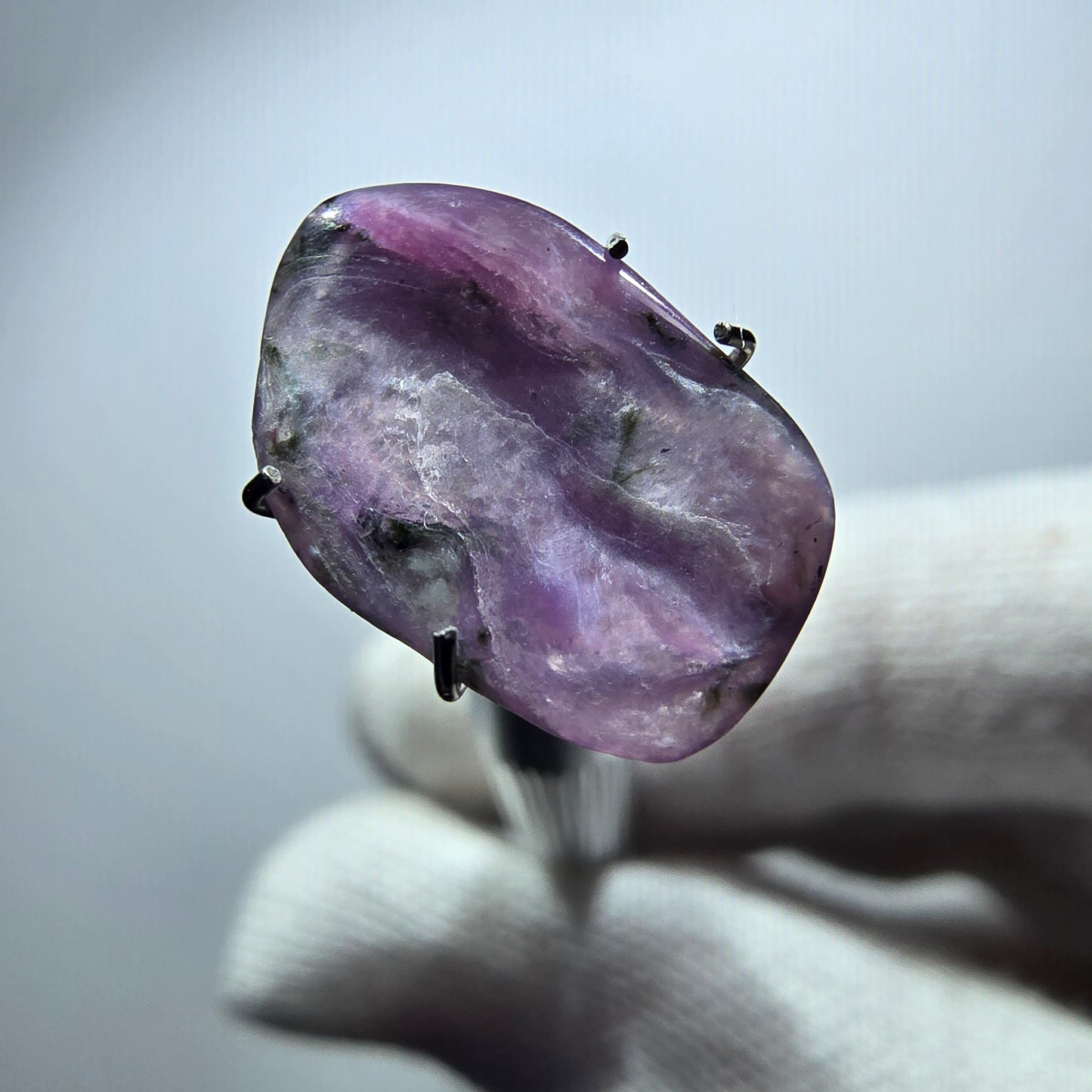 Rare Charoite crystal purple, polished Russia 16*10*2mm