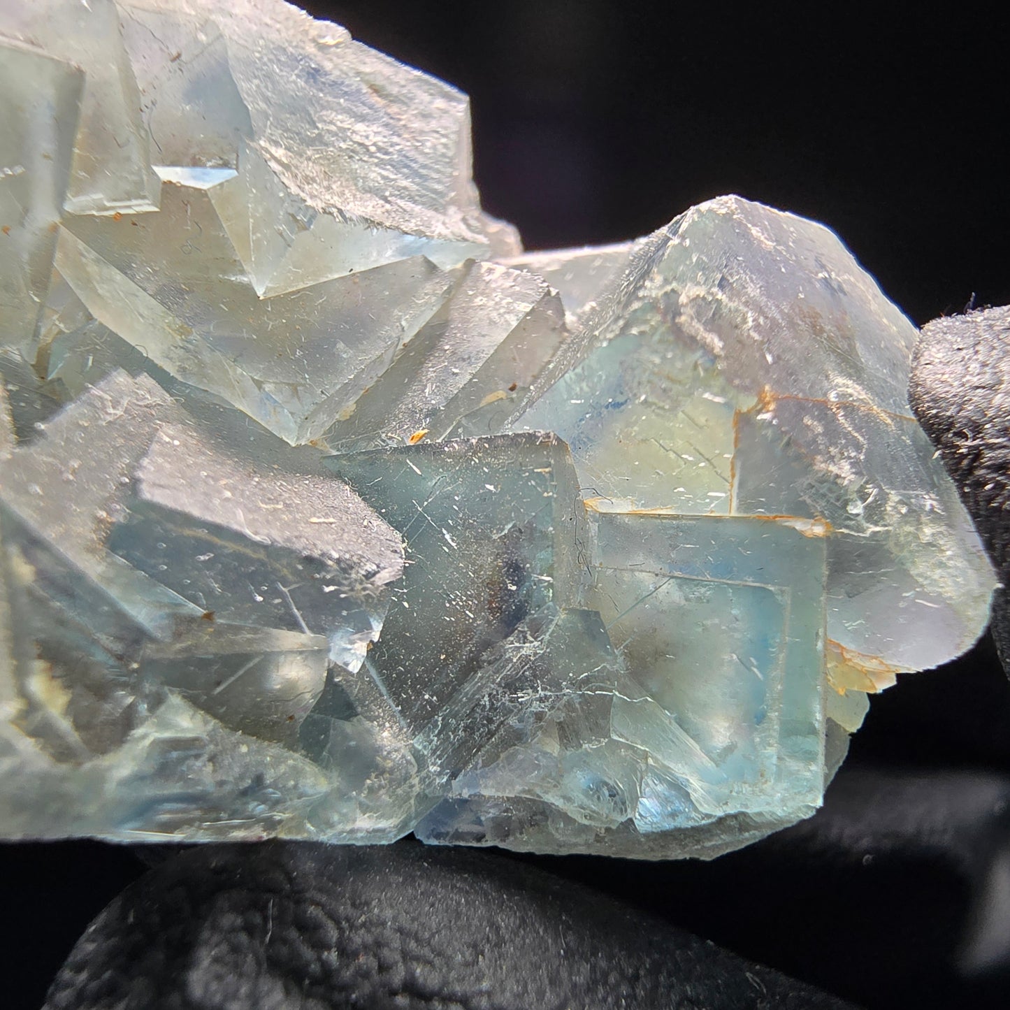Phantom Fluorit Würfel Stufe grün Okorusu, Namibia 32*27*15mm Mineraliensammlung