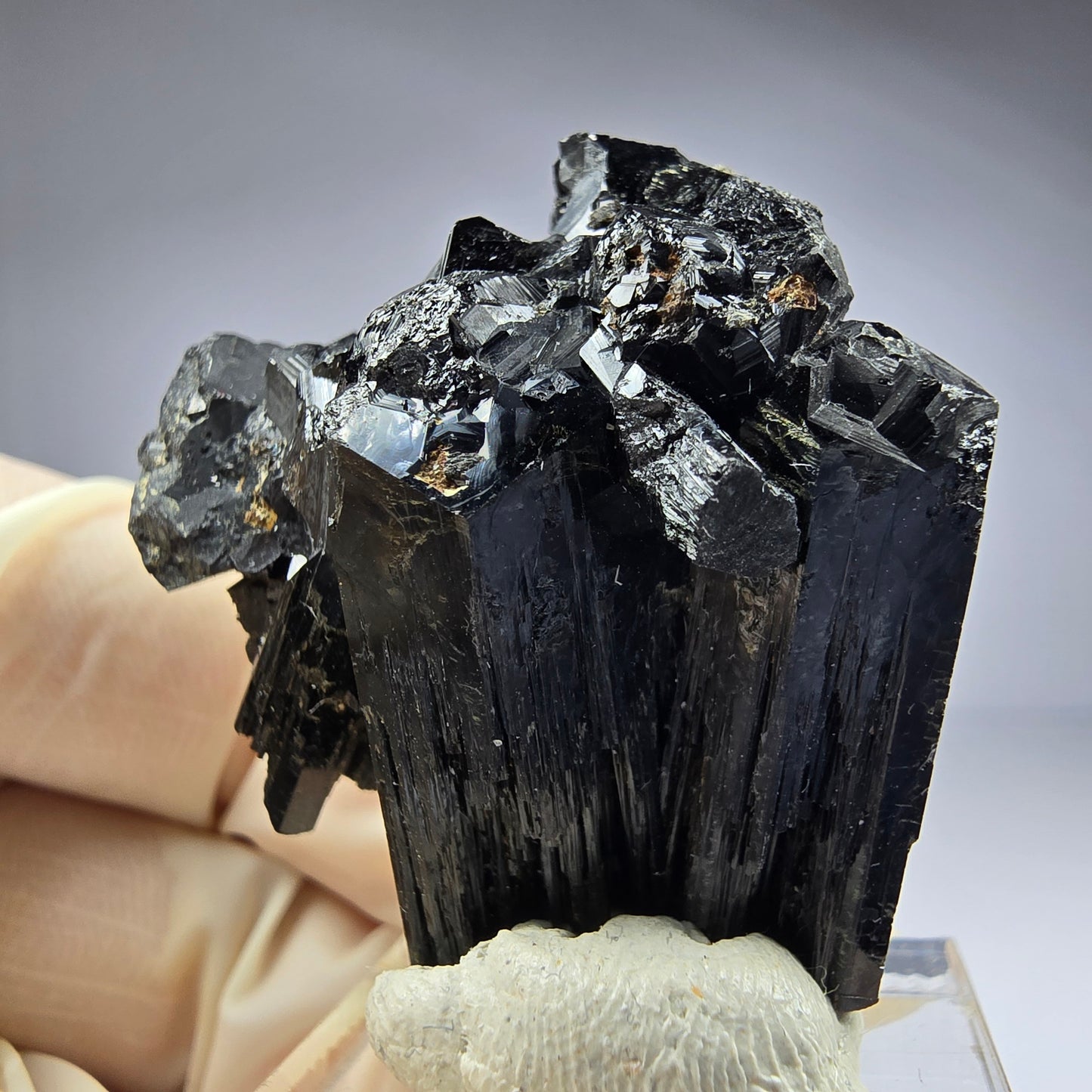 Seltene Schörl Turmalin Stufe schwarz 39*31*26mm Erongo, Namibia Sammlung