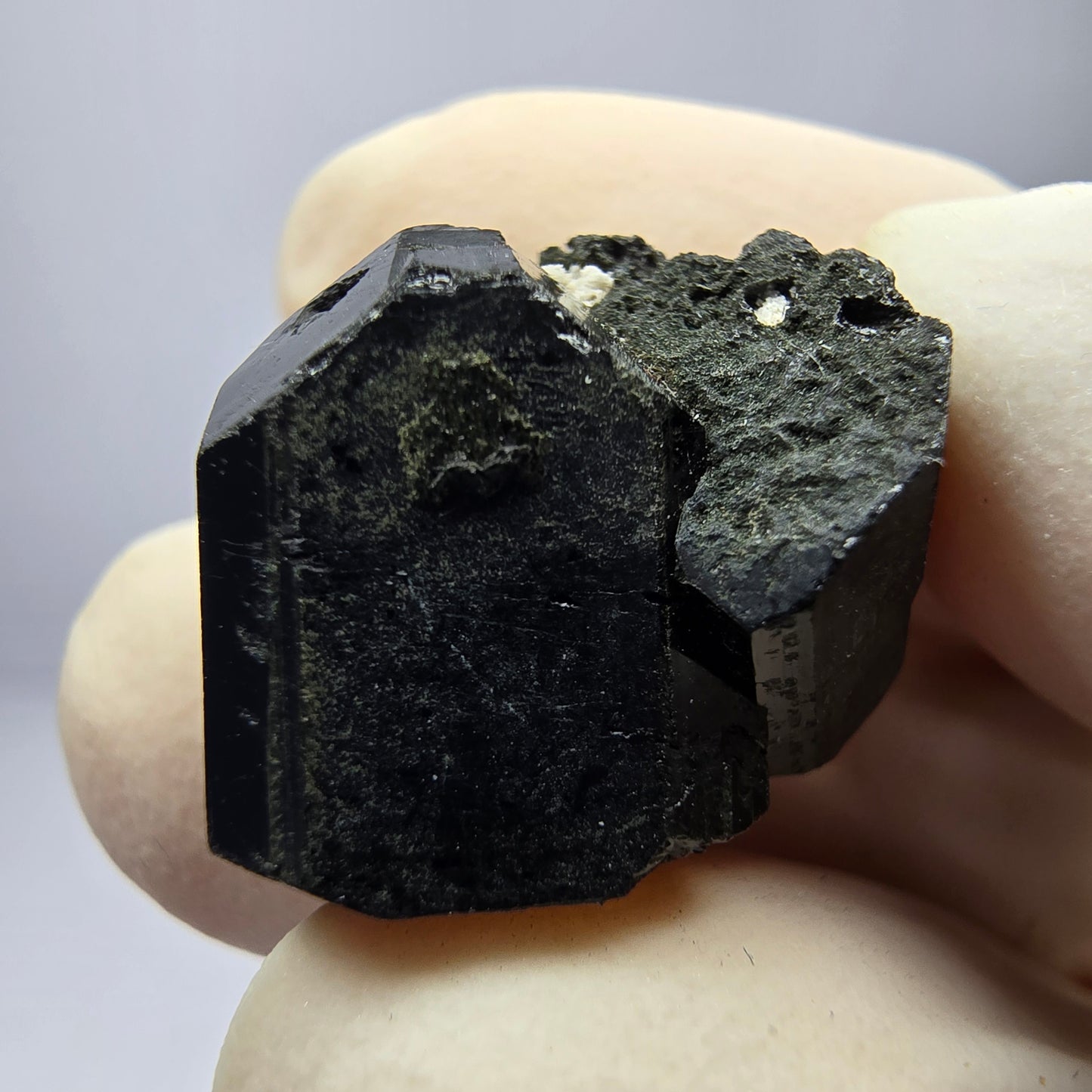 Tourmaline Schörl symétrique, stade orthose collection Erongo Namibie 20*18*14mm
