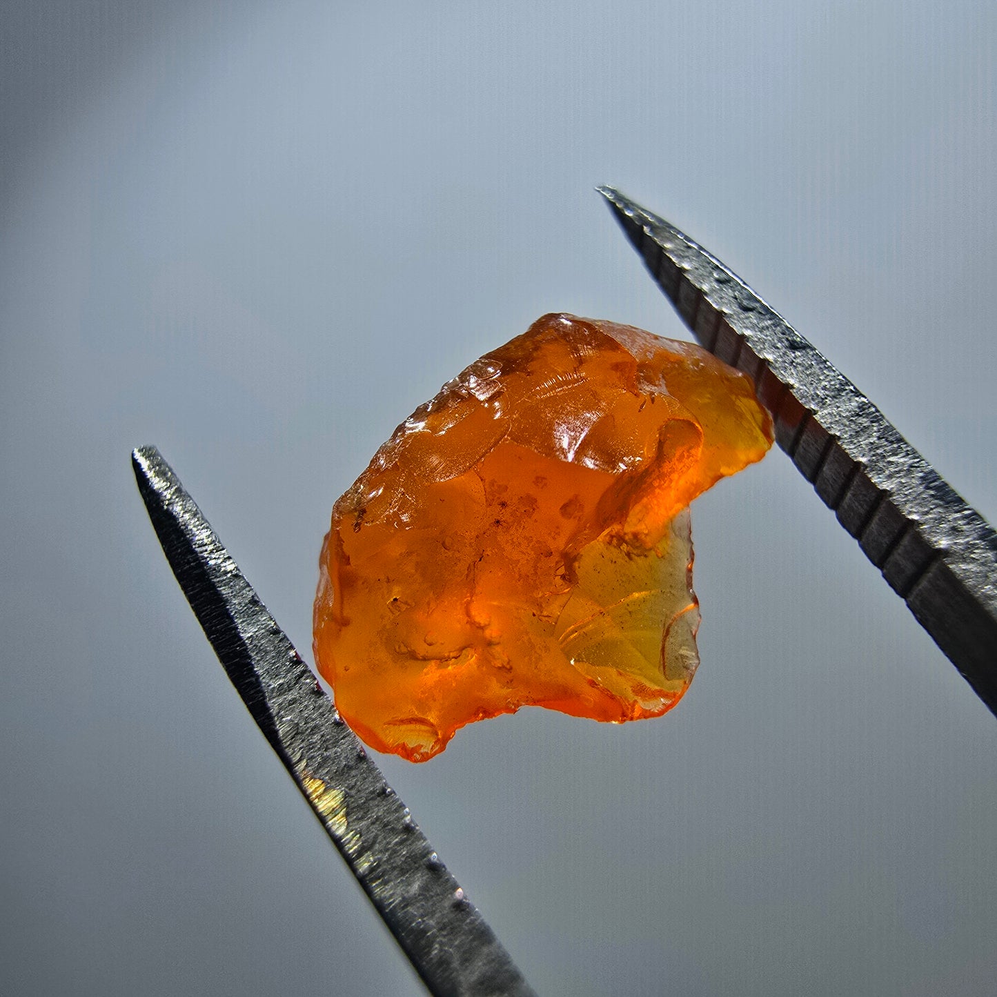 Seltener Feueropal Kristall, rot orange Mexiko 11*8*4mm
