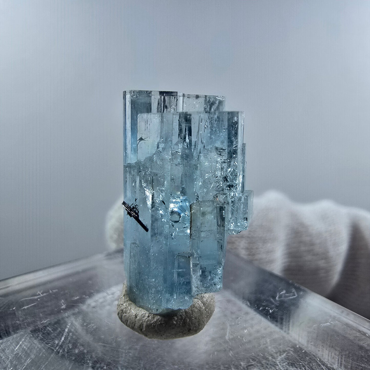 Aigue-marine Setlene, tourmaline Schörl stade Erongo, Namibie 19*11*8mm