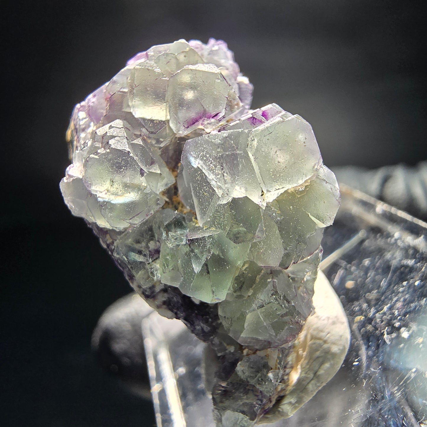 Zonare Fluorit, Muskovit, Orthoklas Stufe Erongo, Namibia 29*18*17mm Sammlung